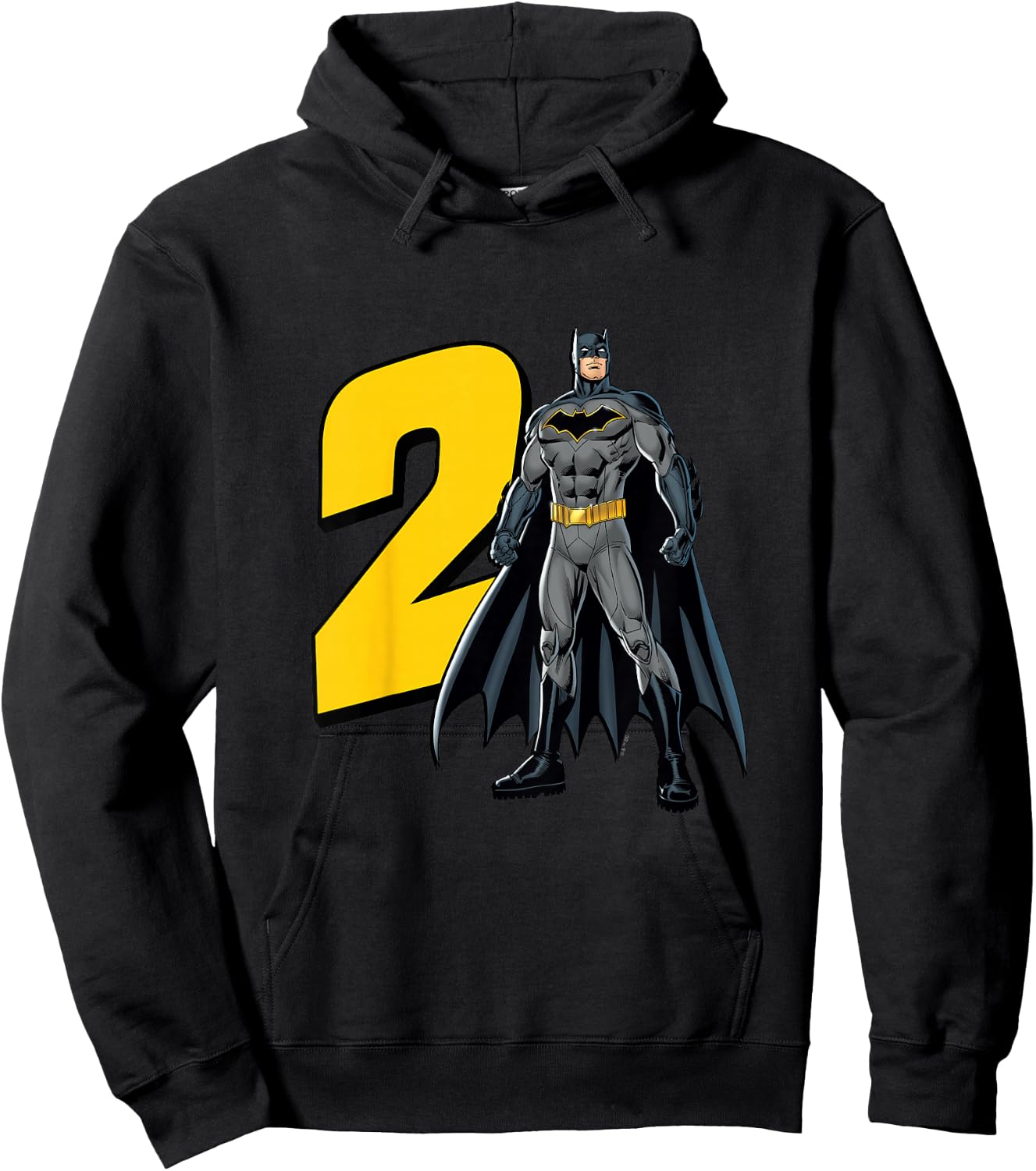 Kids Batman Super Hero 2nd Birthday Hoodie - Hoodie | Black