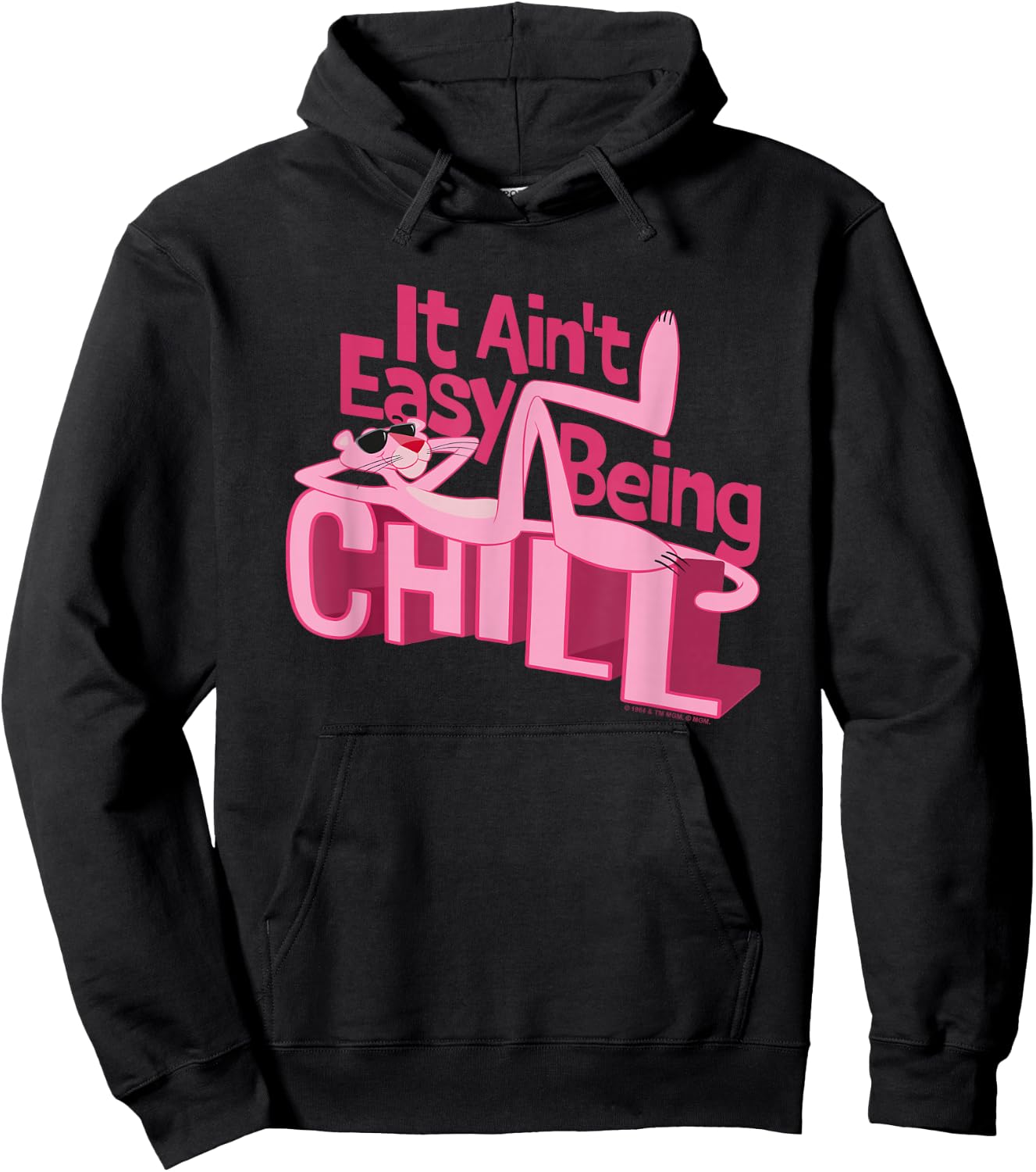 Pink Panther Ain't Easy Being Chill Hoodie - Hoodie | Black