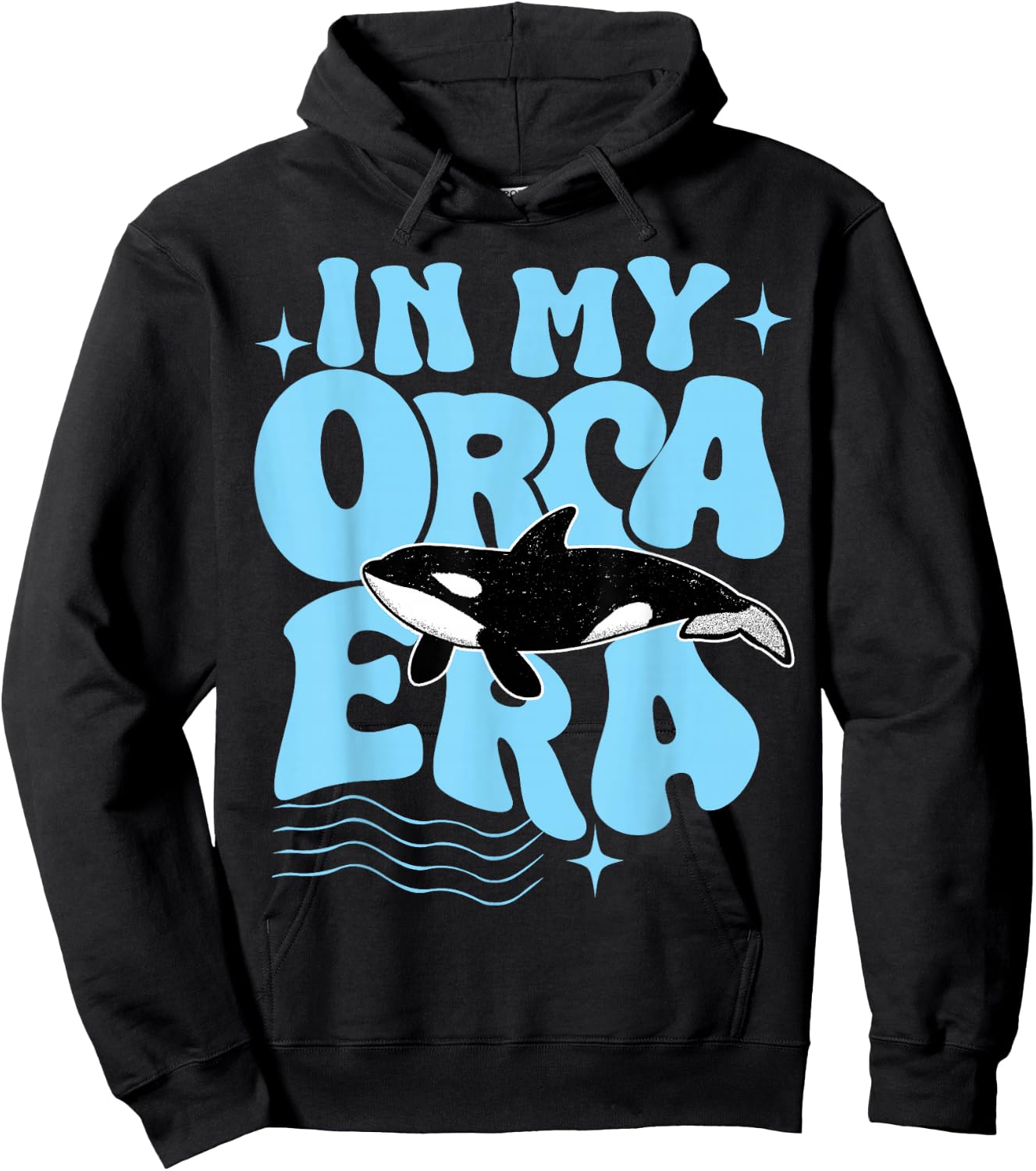 In my Orca Era Cute Orca T Girls Kids Orca Quote Hoodie - Hoodie | Black