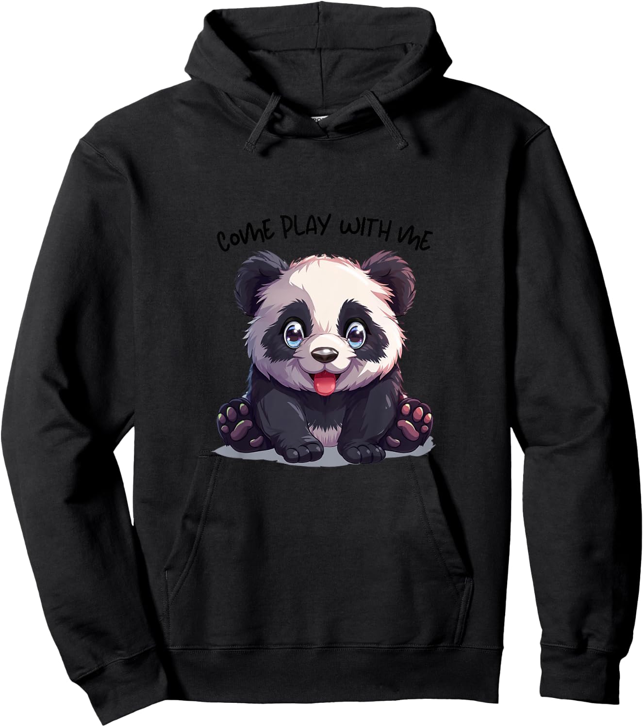 Kinder Panda Panda, Panda ABC, Panda Schlafkleidung, Pandaliebe Hoodie - Hoodie | Black