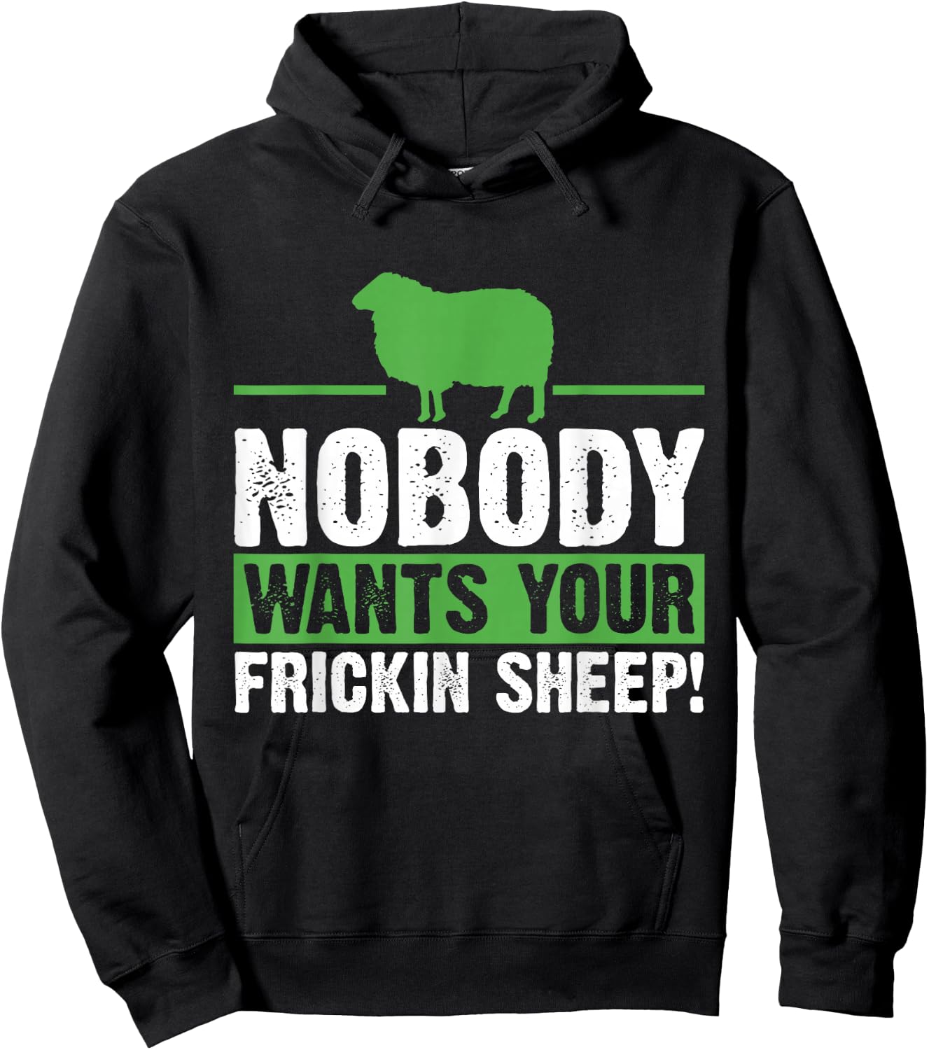 Nobody Wants Your Sheep Board Game Geek Nerd Joke Hoodie - Hoodie | Black