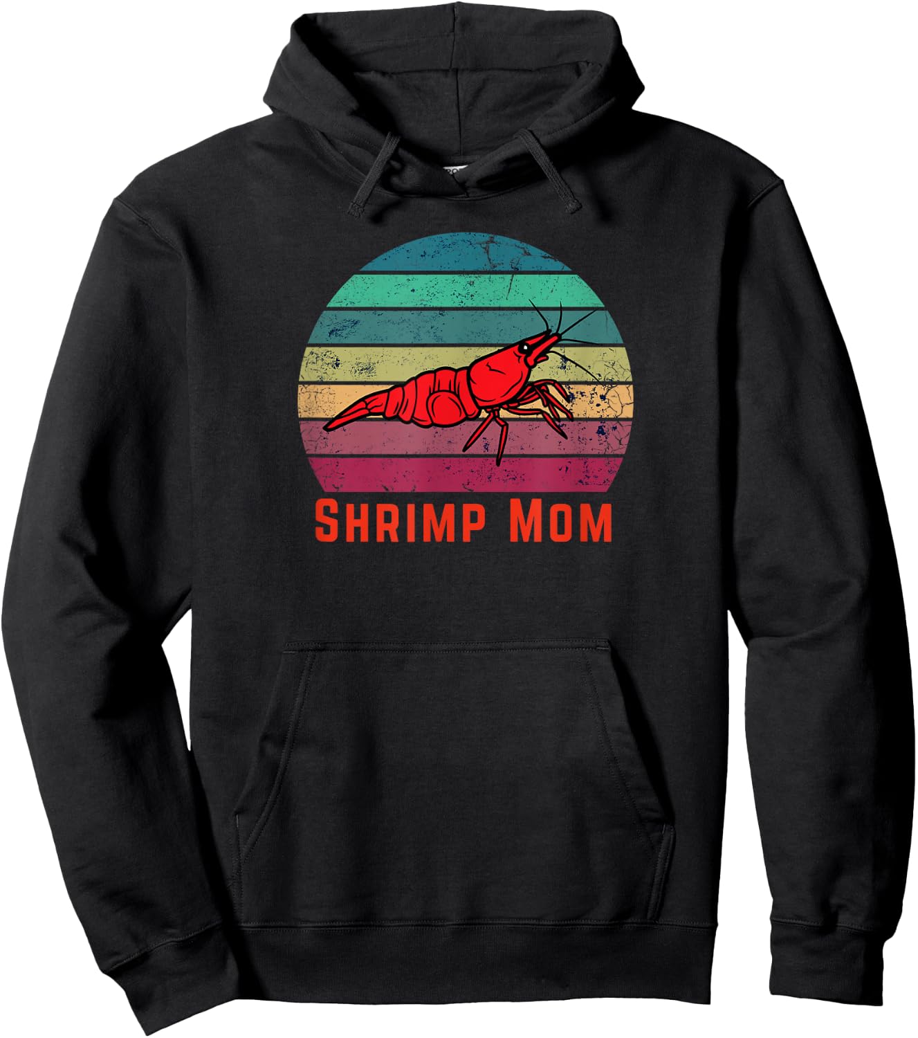 Aquarium Shrimp Mom Cherry Shrimp Lover Neocaridina Hoodie - Hoodie | Black