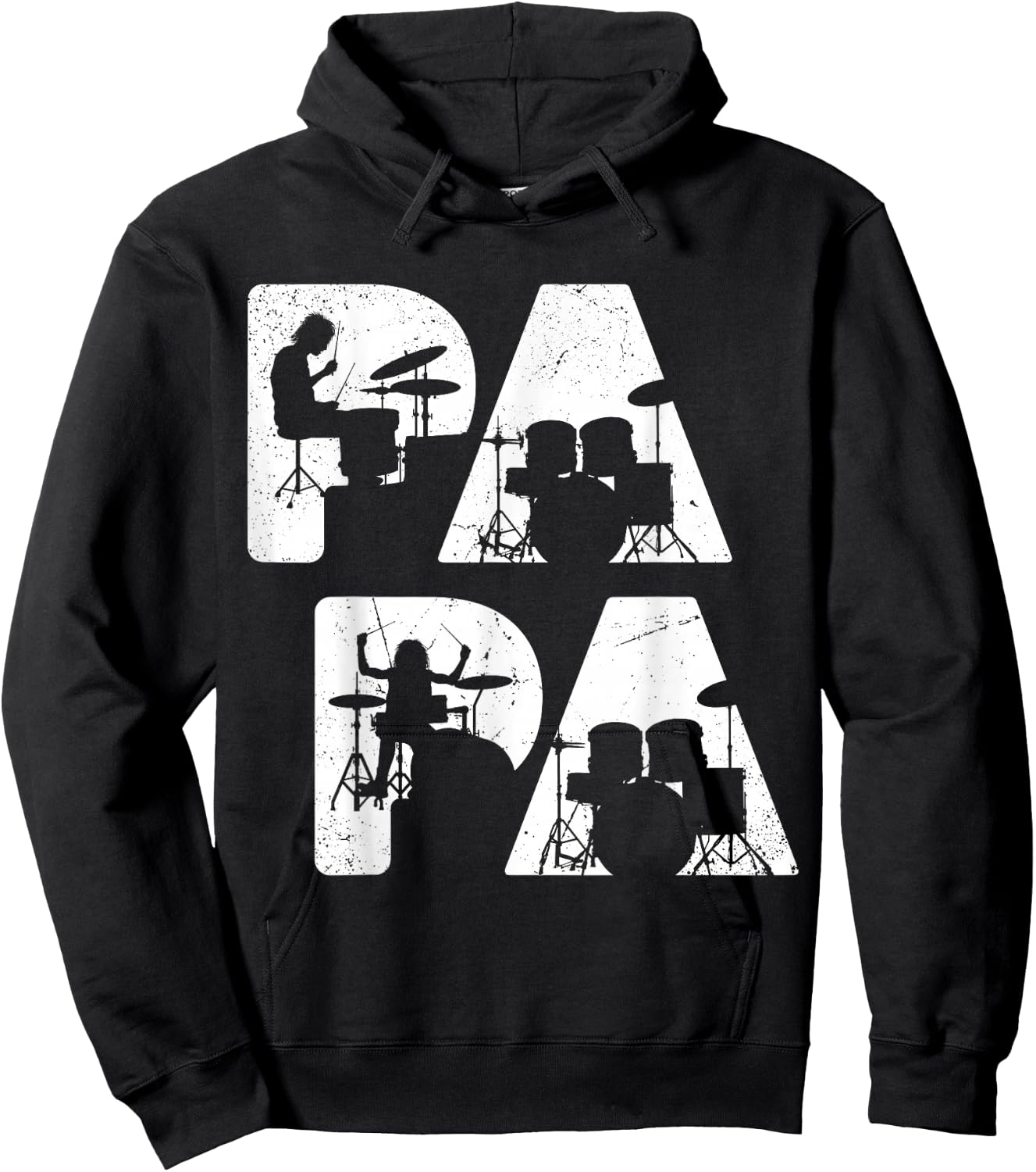 Schlagzeuger Papa Schlagzeug Drummer Vater nur Cooler Lustig Hoodie - Hoodie | Black