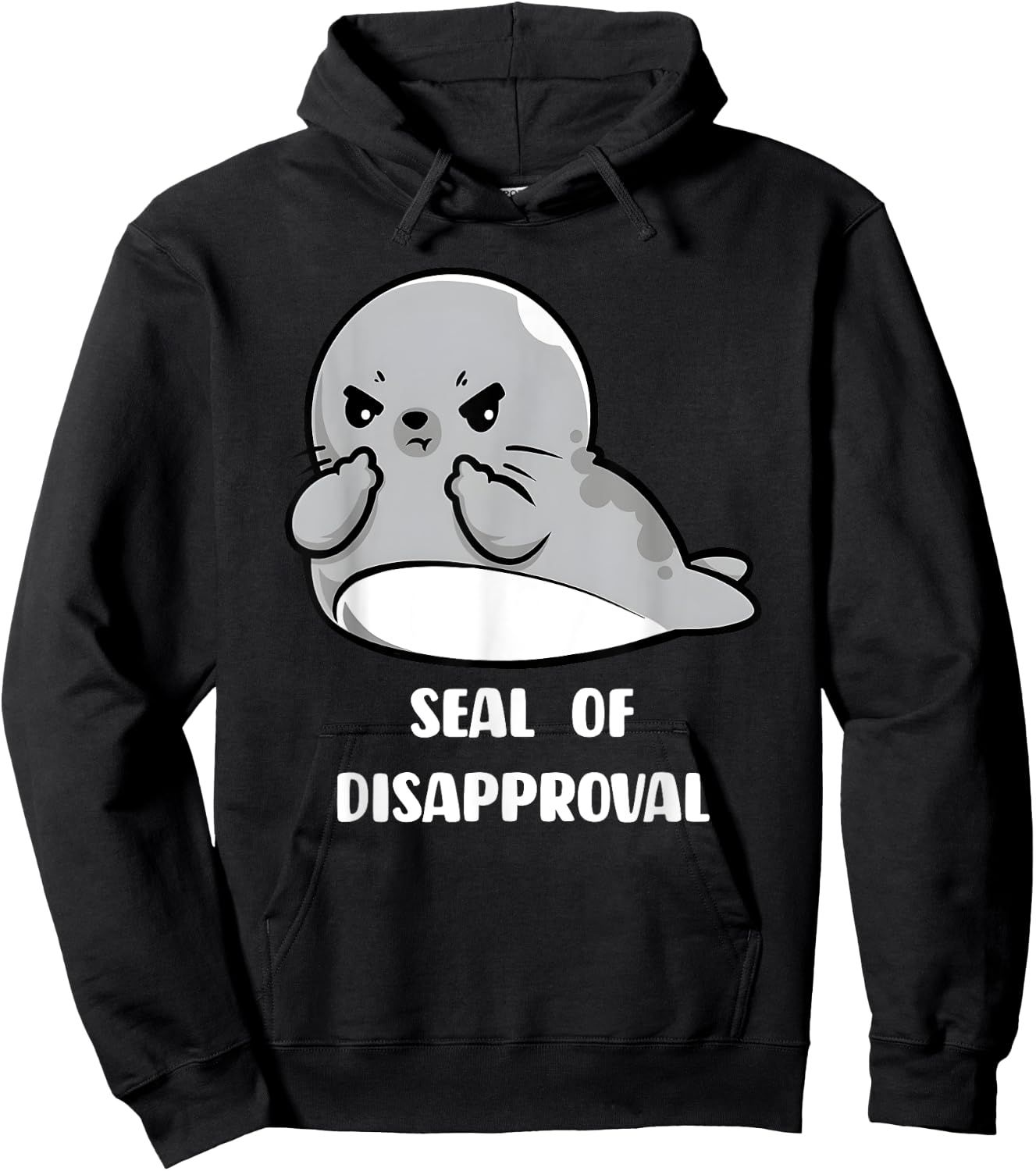 Seal of Disapproval Hoodie - Hoodie | Black