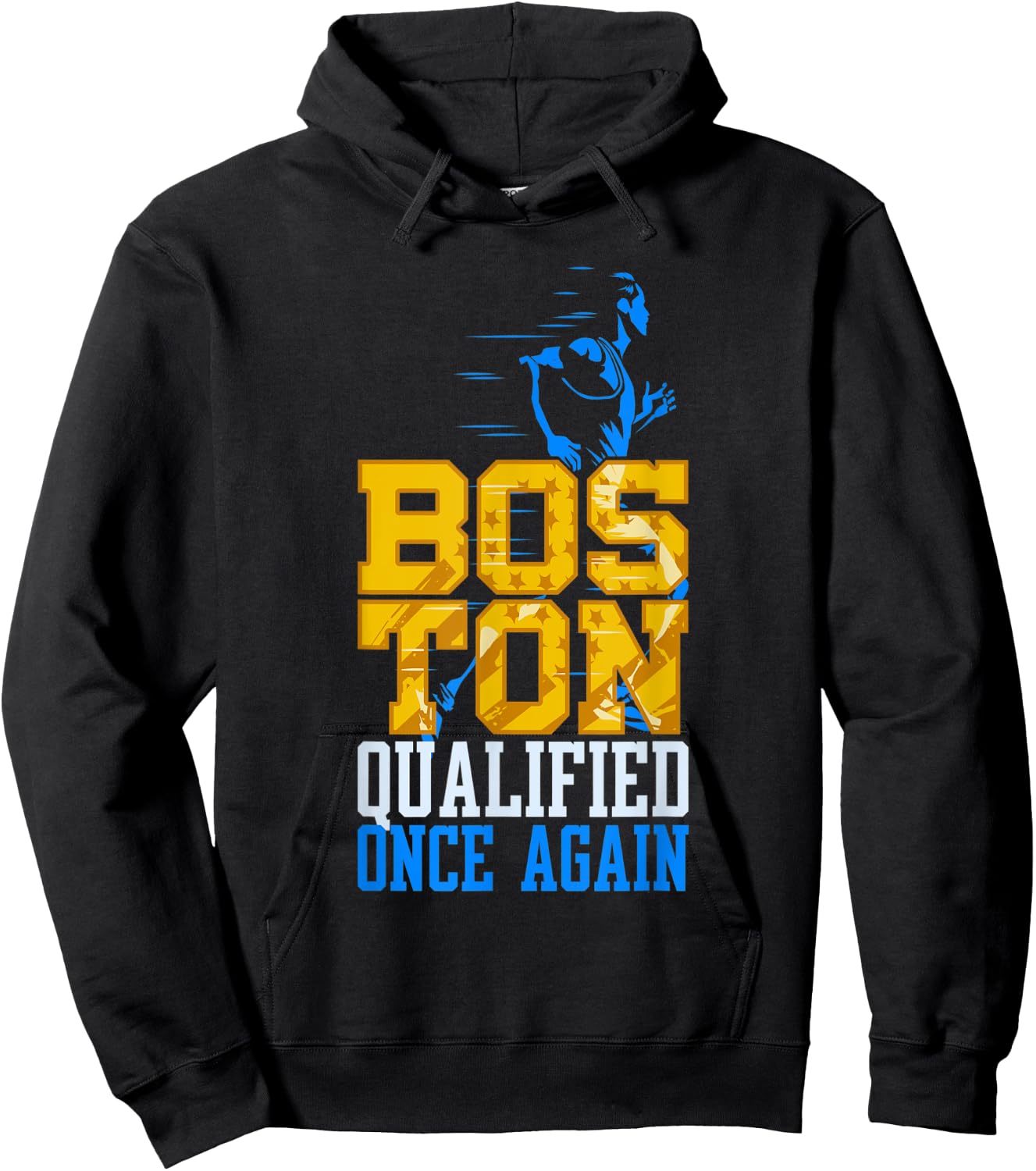 Boston Qualified Once Again Annual Running Training Hoodie - Hoodie | Black