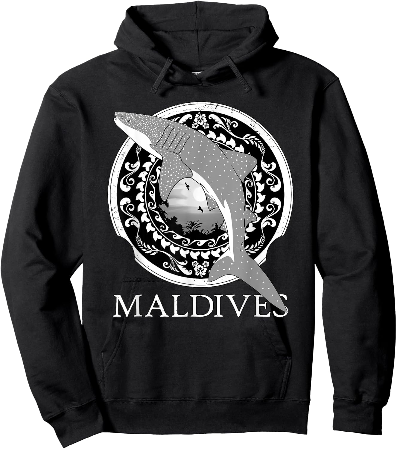 Walhai Republik der Malediven Hoodie - Hoodie | Black