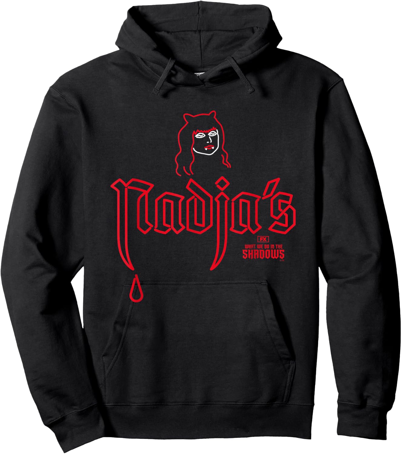 What We Do In The Shadows Iconic Nadja's Nightclub Big Logo , black Hoodie - Hoodie | Black