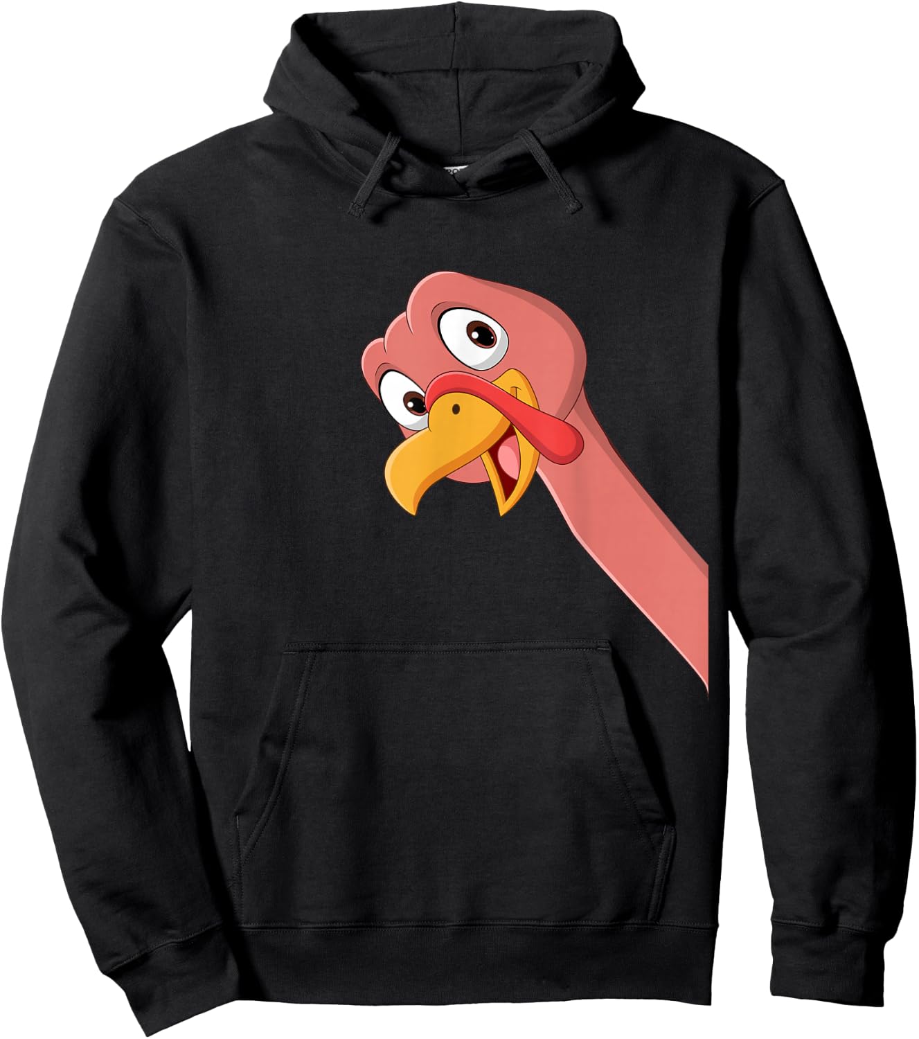 Turkey Thanksgiving Day Men Women Boys Girls Funny Turkey Hoodie - Hoodie | Black