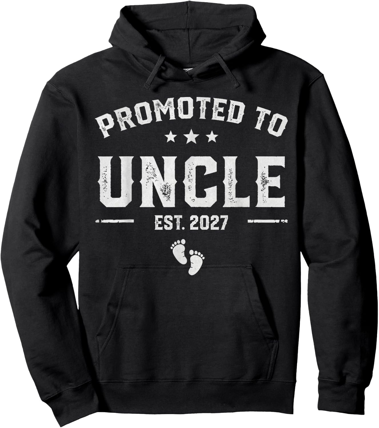 First Time Uncle Est 2027 Promoted to Uncle Est. 2027 Hoodie - Hoodie | Black