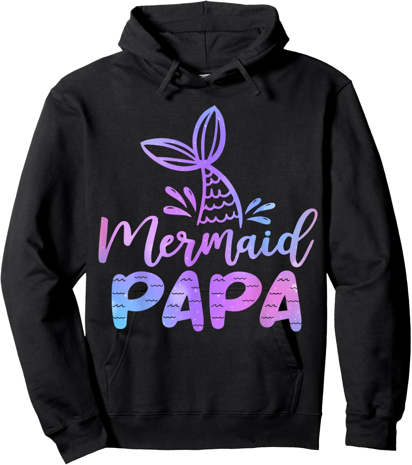 Meerjungfrau PAPA Meerjungfrau Geburtstag Party Mottoparty Familie Hoodie - Hoodie | Black