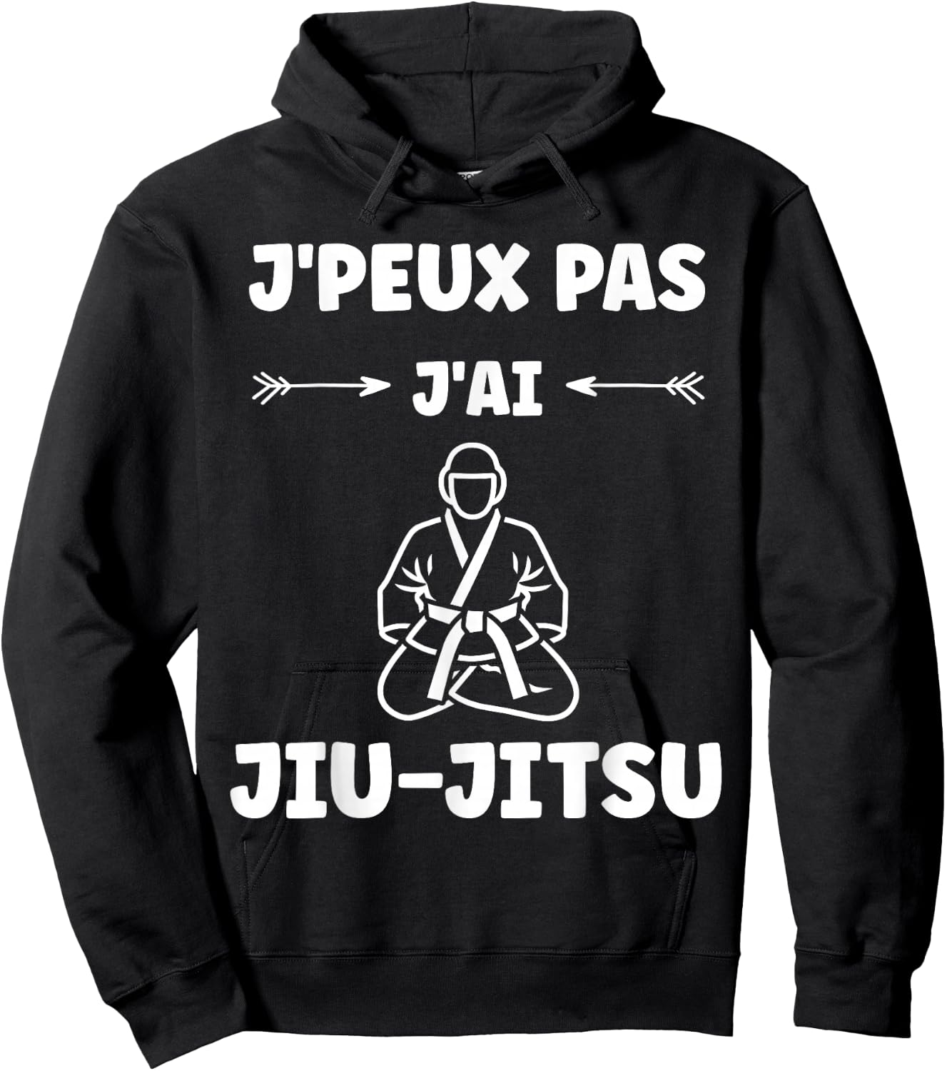 I Can't I Have Jiu Jitsu Japanese Sport Humor Jiu Jitsu Hoodie - Hoodie | Black