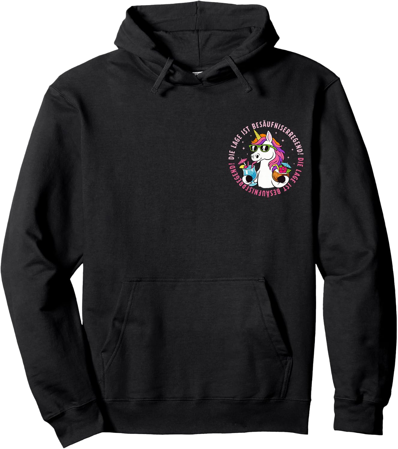 Witzig - Die Lage Ist Besäufniserregend, klein Hoodie - Hoodie | Black