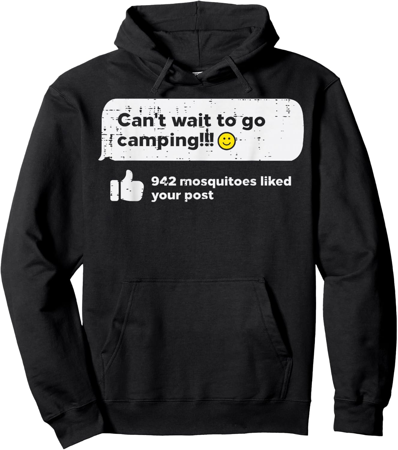 Cant Wait Go Camping Mosquitoes Camper Women Girls Kids Men Hoodie - Hoodie | Black