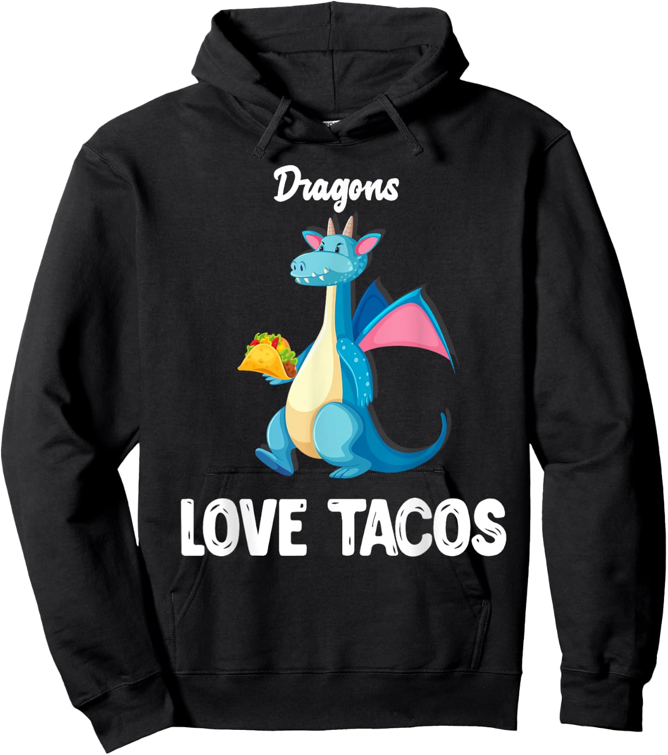 Dragons Love Tacos Shirt Funny Tacos Lover Gifts Hoodie - Hoodie | Black