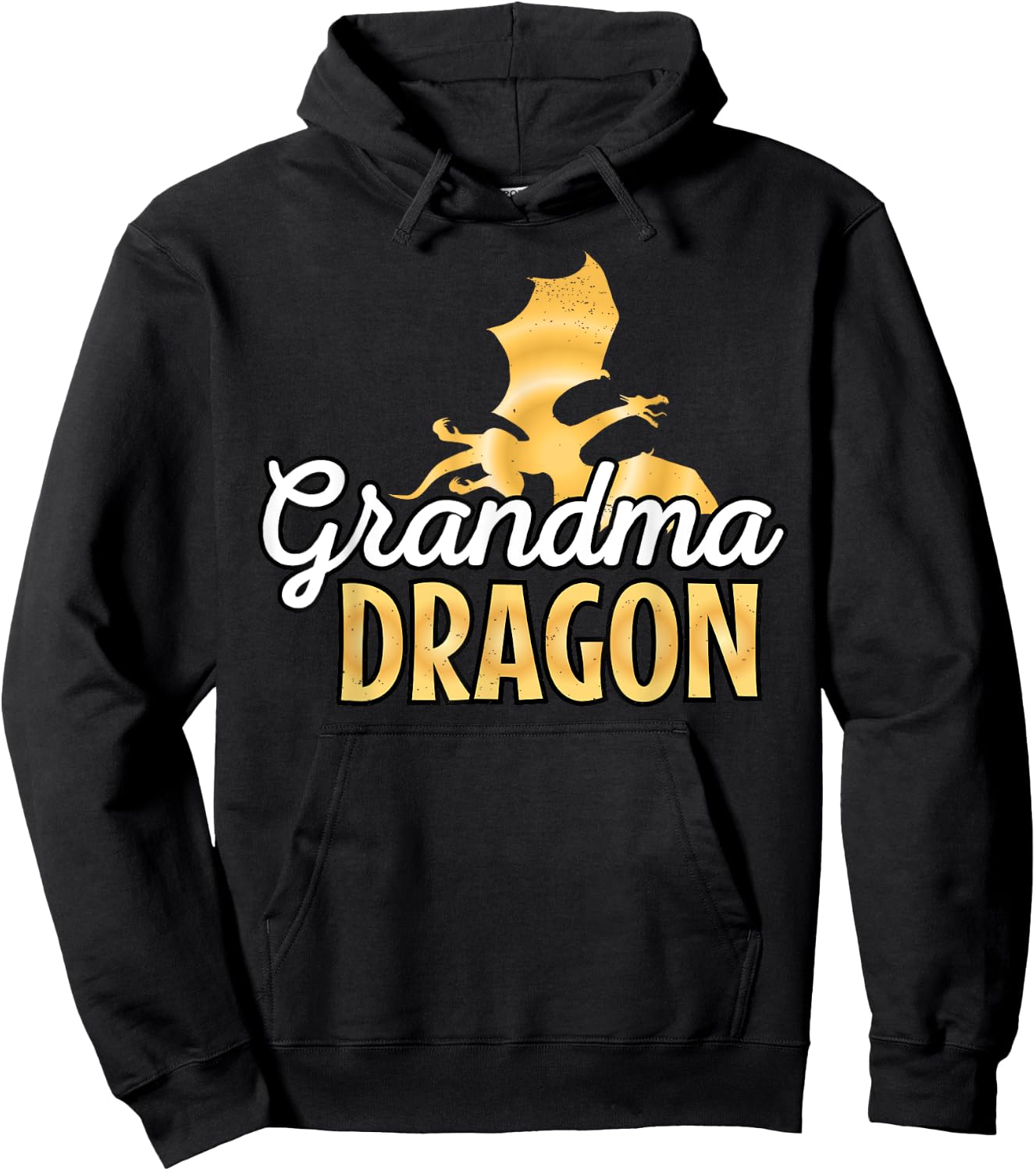 Grandma Dragon Mythical Legendary Creature Grandmother Hoodie - Hoodie | Black