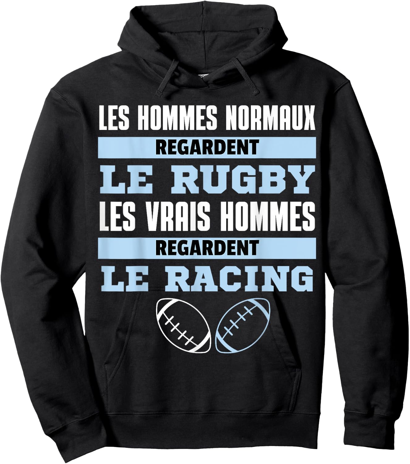Supporter Rugby Racing Gift Humour , Black, S Hoodie - Hoodie | Black