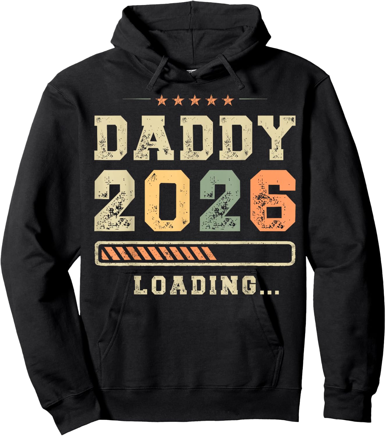 Daddy 2026 Loading, Vaterschaft, Baby-Ankündigung, Dad To Be Hoodie - Hoodie | Black