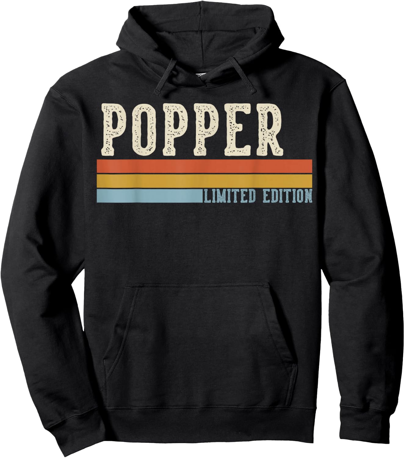 Popper Vintage Grandpa Retro Fathers Day Hoodie - Hoodie | Black