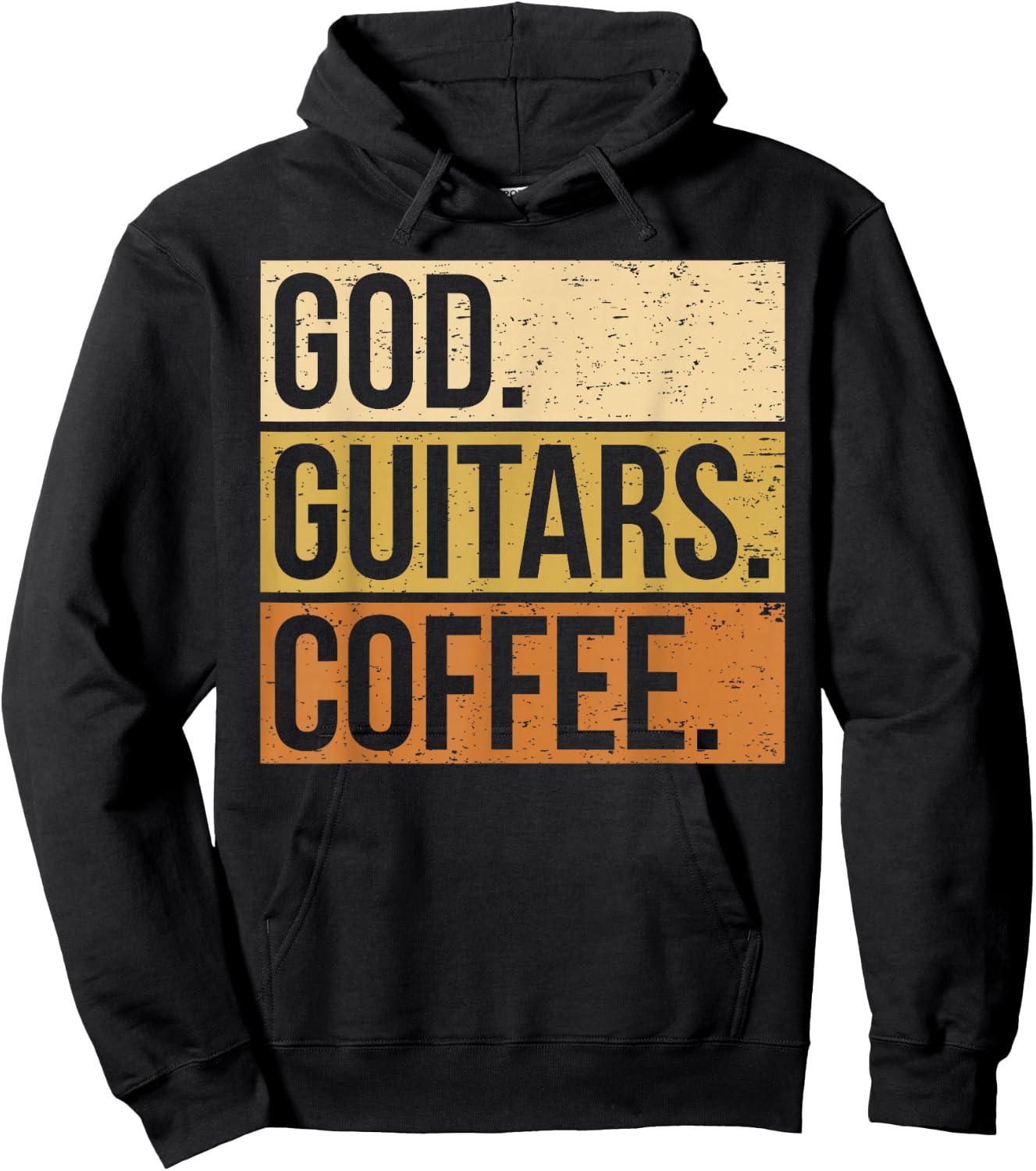 Guitar Player Guitarist I God Guitar Coffee Hoodie - Hoodie | Black