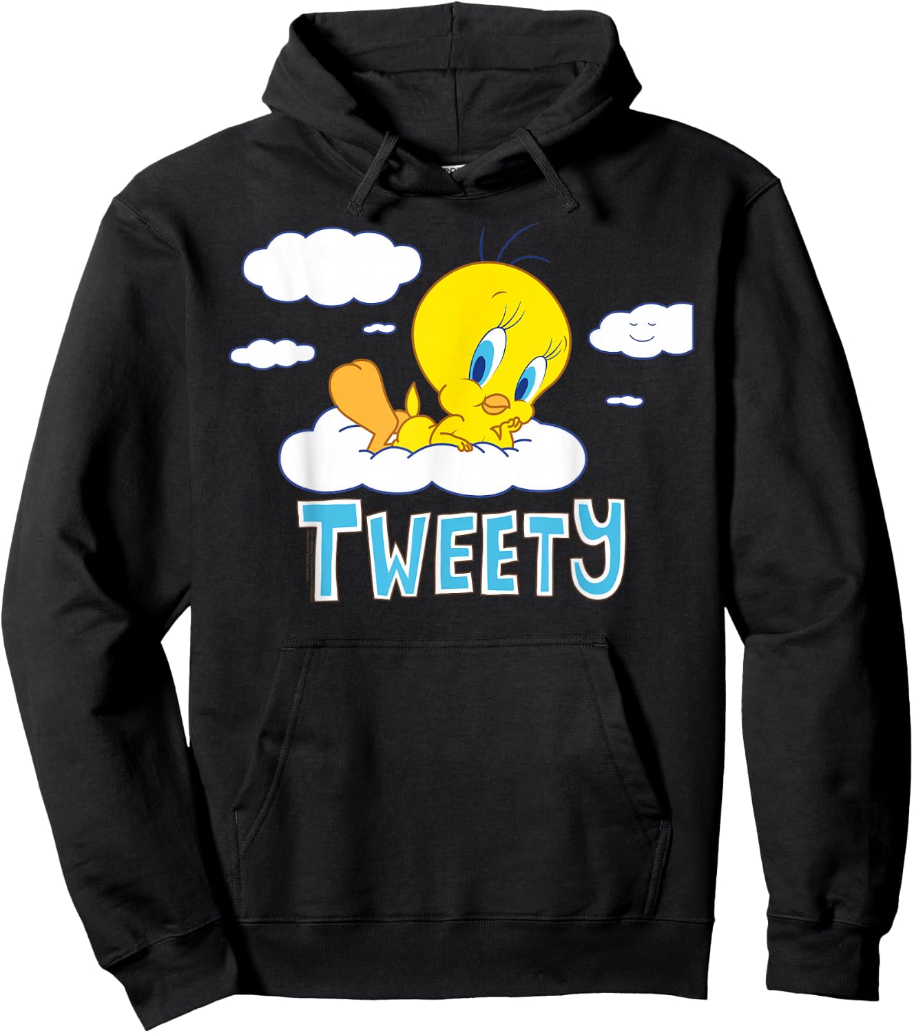 Looney Tunes Tweety Cloud , black Hoodie - Hoodie | Black