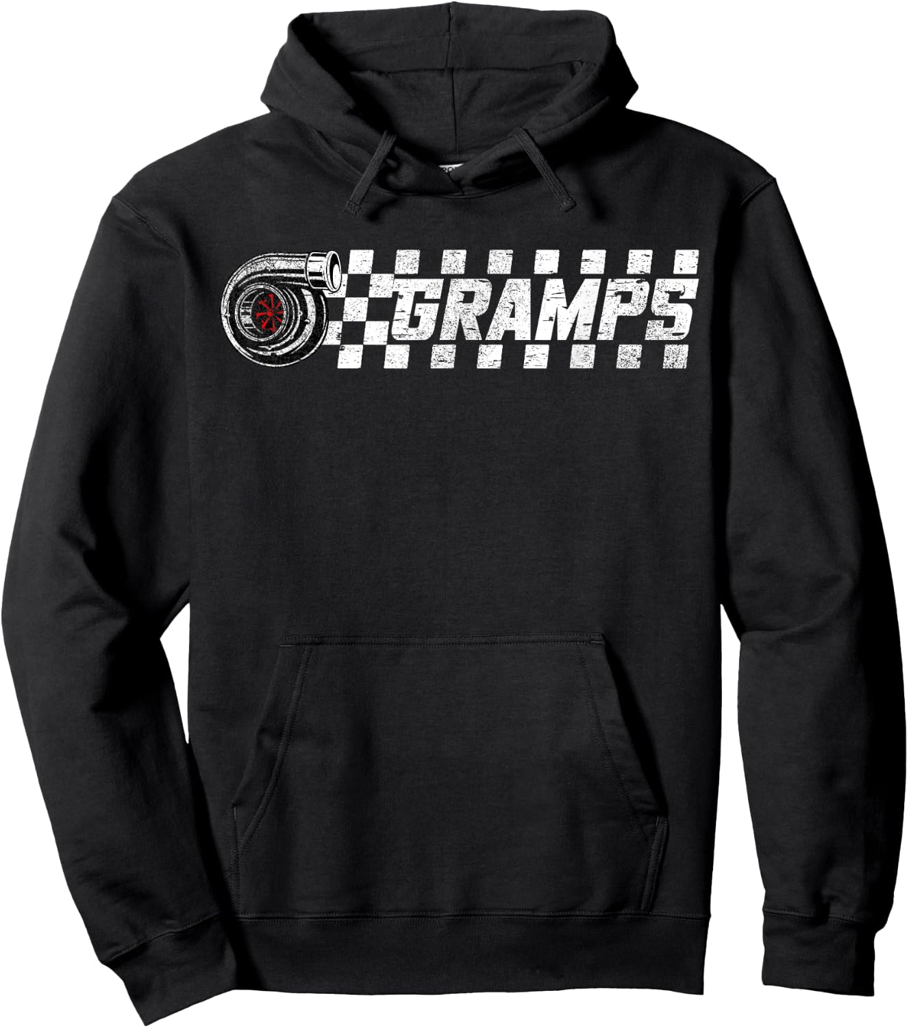 Birthday Party Matching Family Pit Crew Race Car Gramps Hoodie - Hoodie | Black