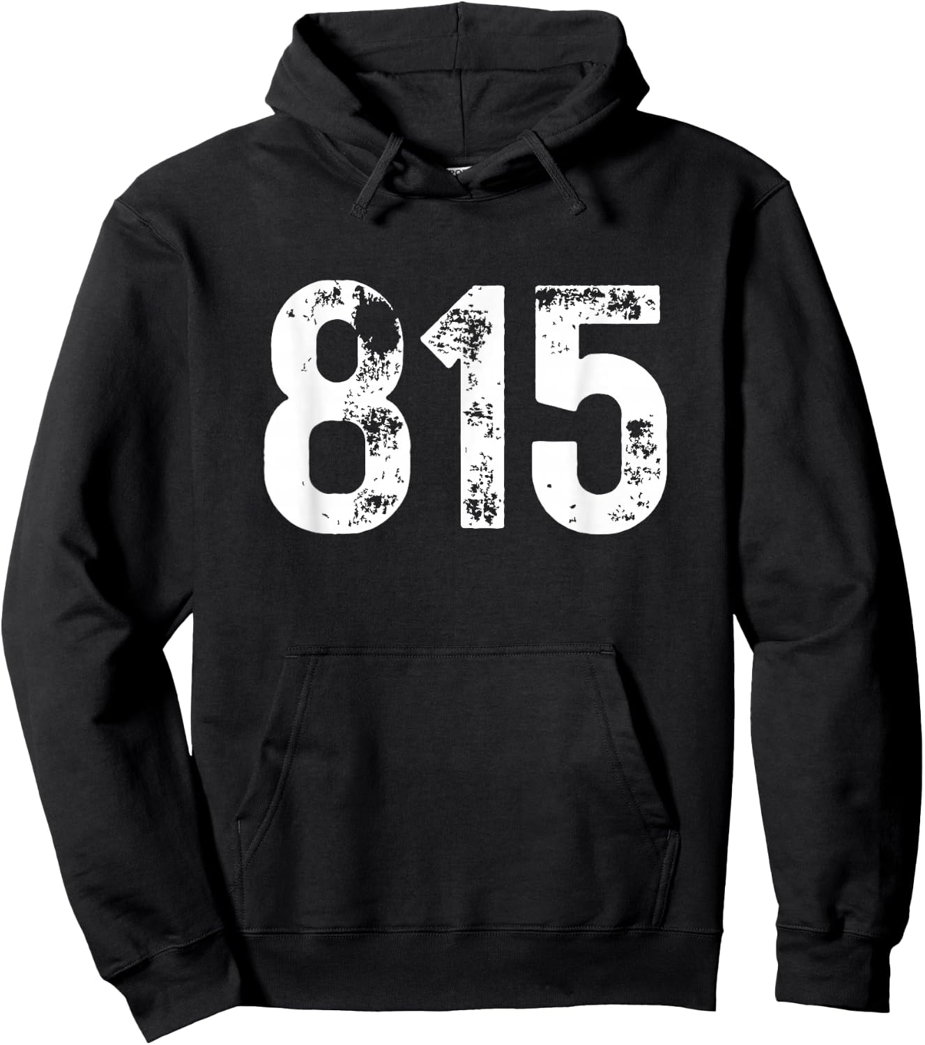 Area Code 815 Rockford Illinois IL 815 Hoodie - Hoodie | Black