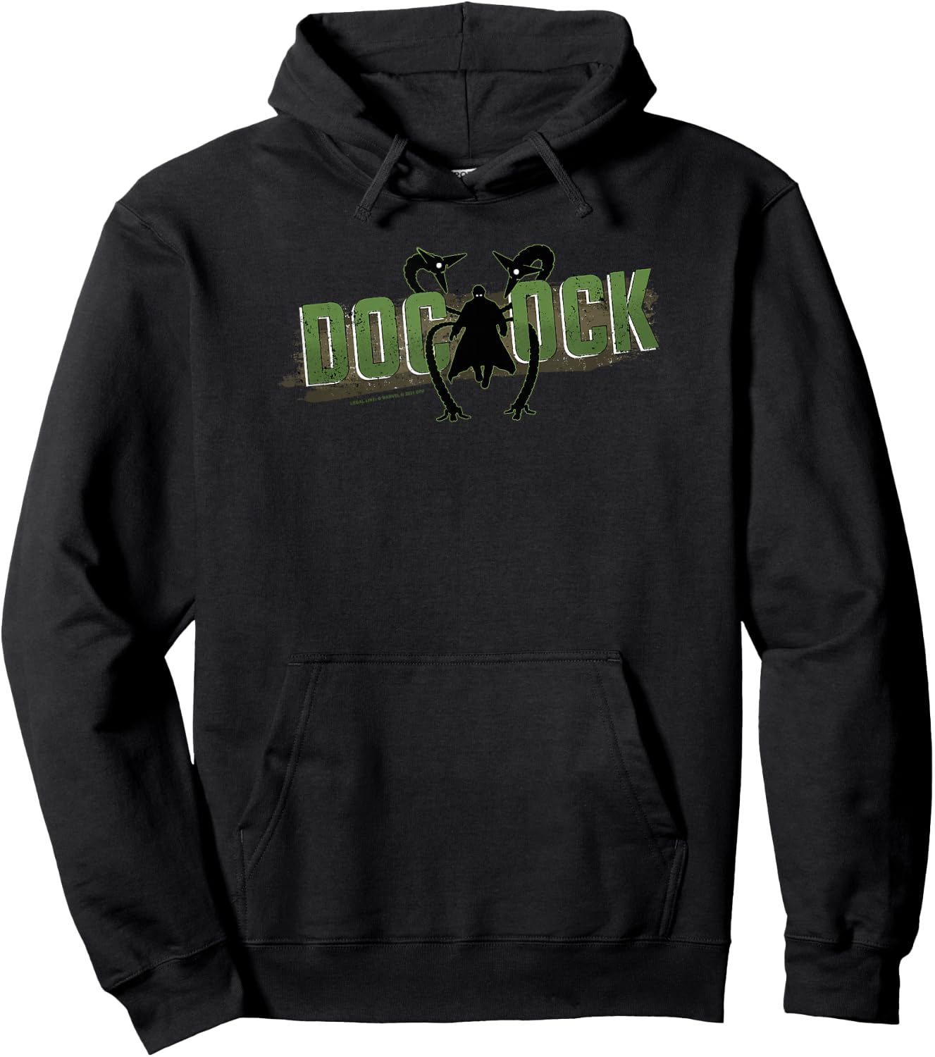 Marvel Spider-Man No Way Home Doc Ock Silhouette Logo Hoodie - Hoodie | Black