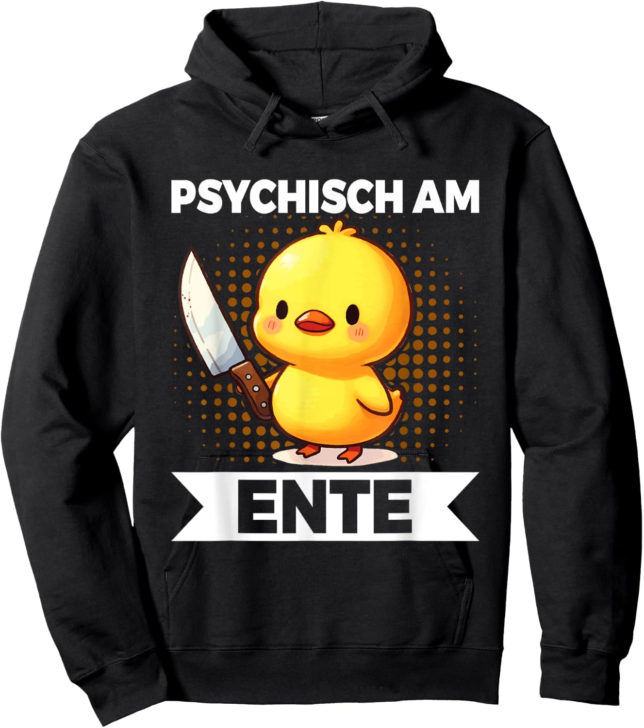 Psychisch Am Ente Funny Duck Slogan Hoodie - Hoodie | Black