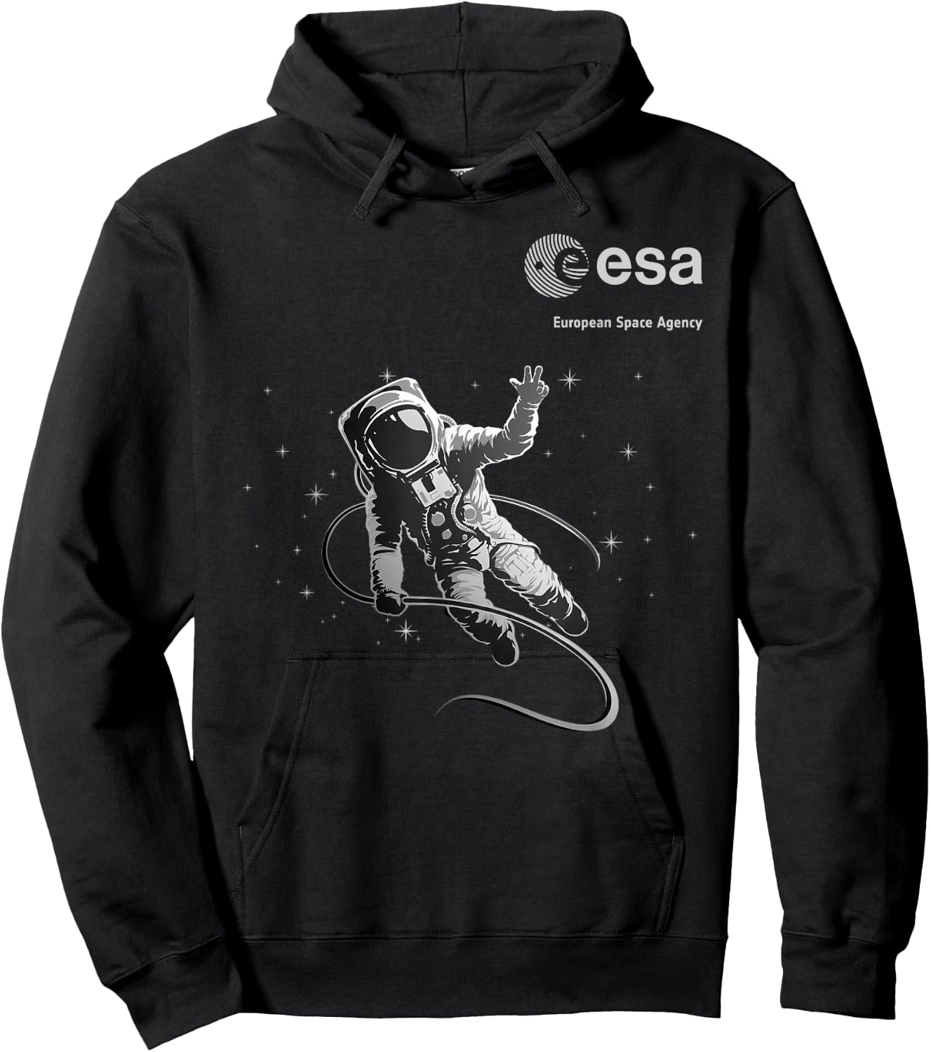 ESA European Space Agency Astronaut , black Hoodie - Hoodie | Black