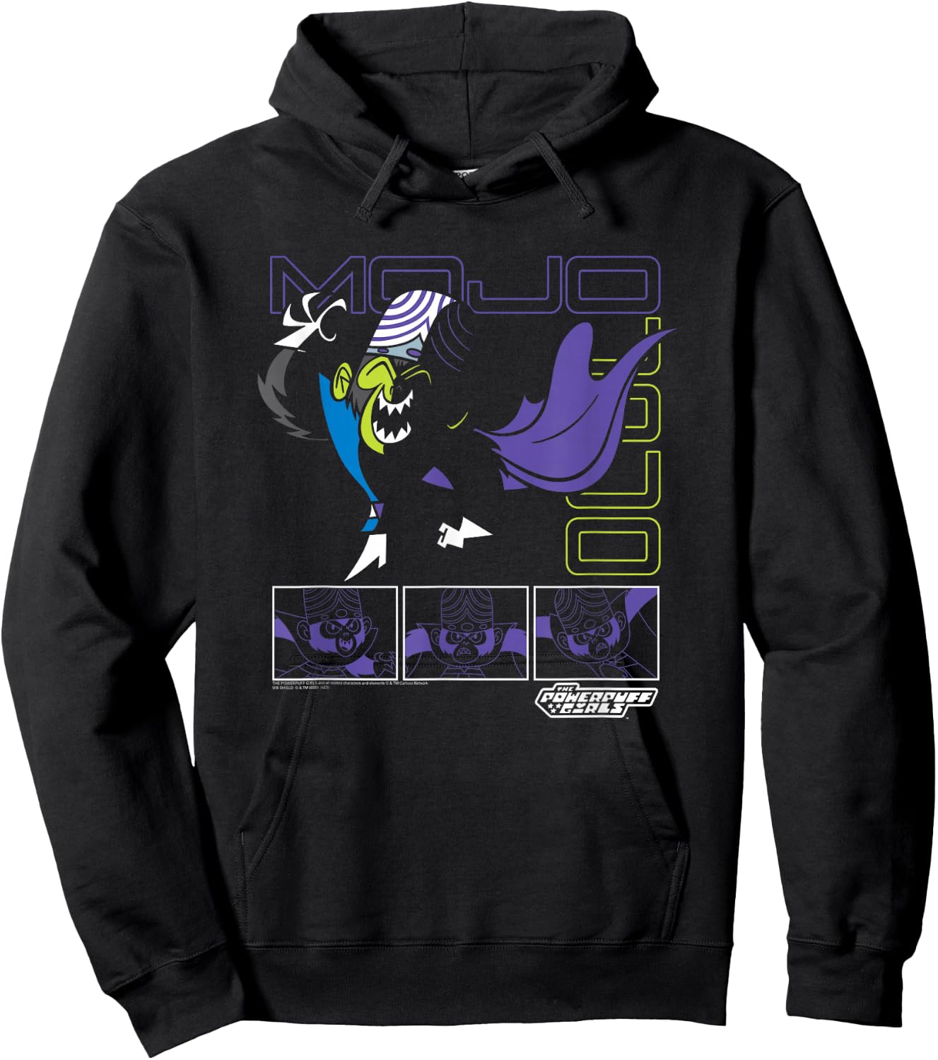 Powerpuff Girls Mojo JoJo Mad Scientist Cute Cartoon Hoodie - Hoodie | Black