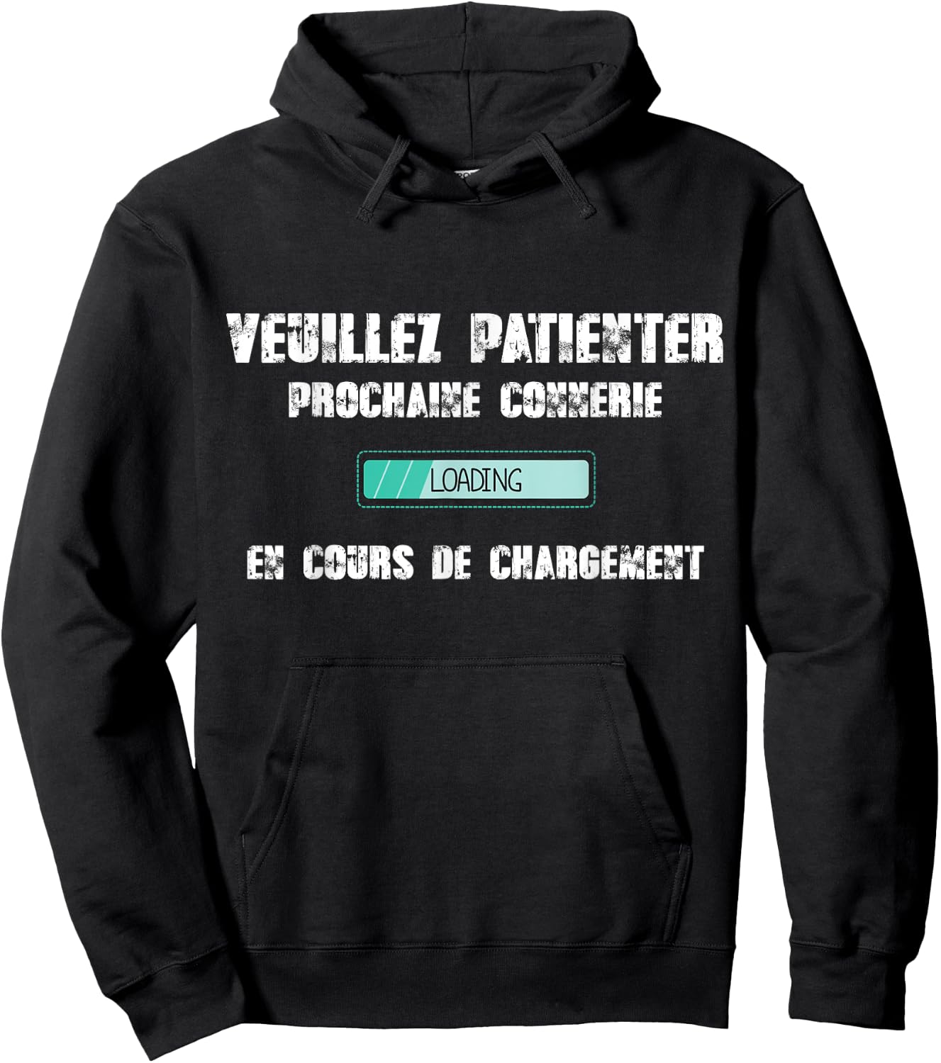 Please Wait Next Bullshit Loading Hoodie - Hoodie | Black