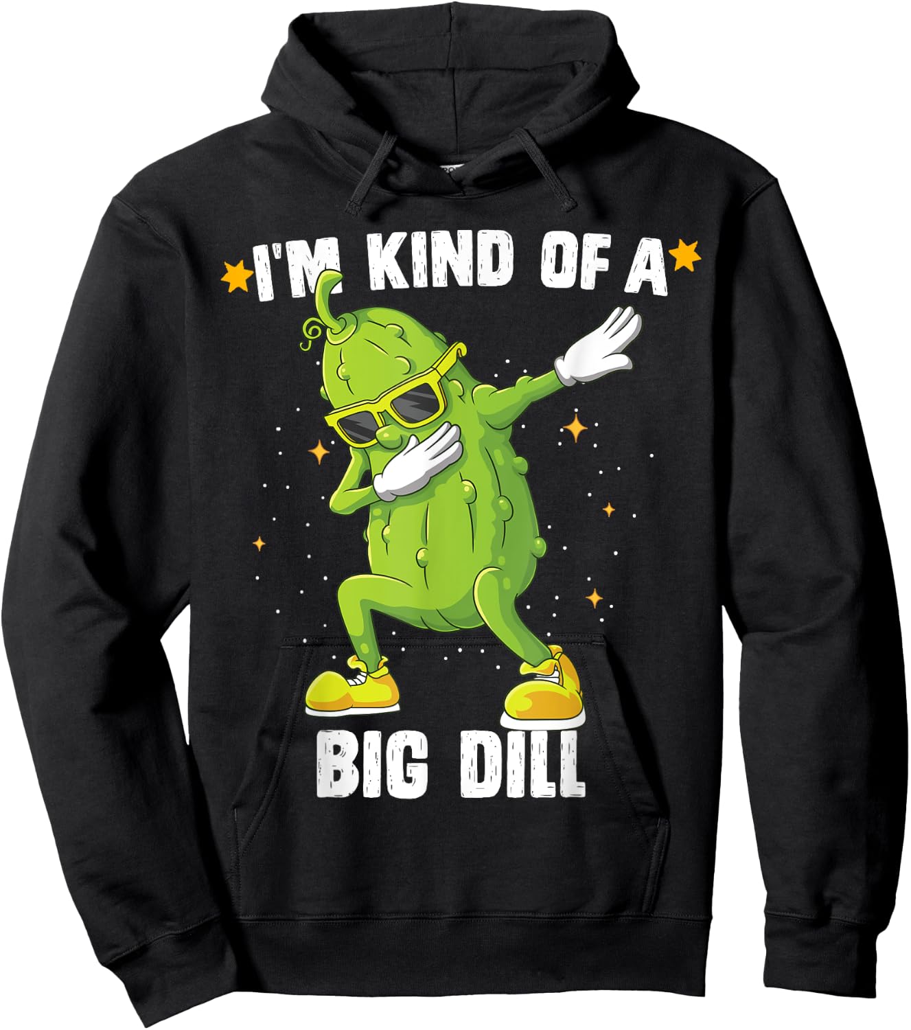 I'm Kind Of Big Dill Pickle Dabbing Halloween Cucumber Hoodie - Hoodie | Black