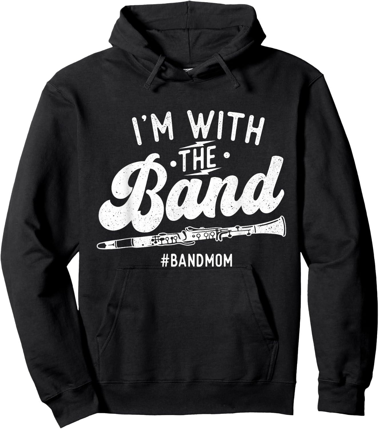 I'm with The Band - Mom Clarinet Player Clarinetist Hoodie - Hoodie | Black