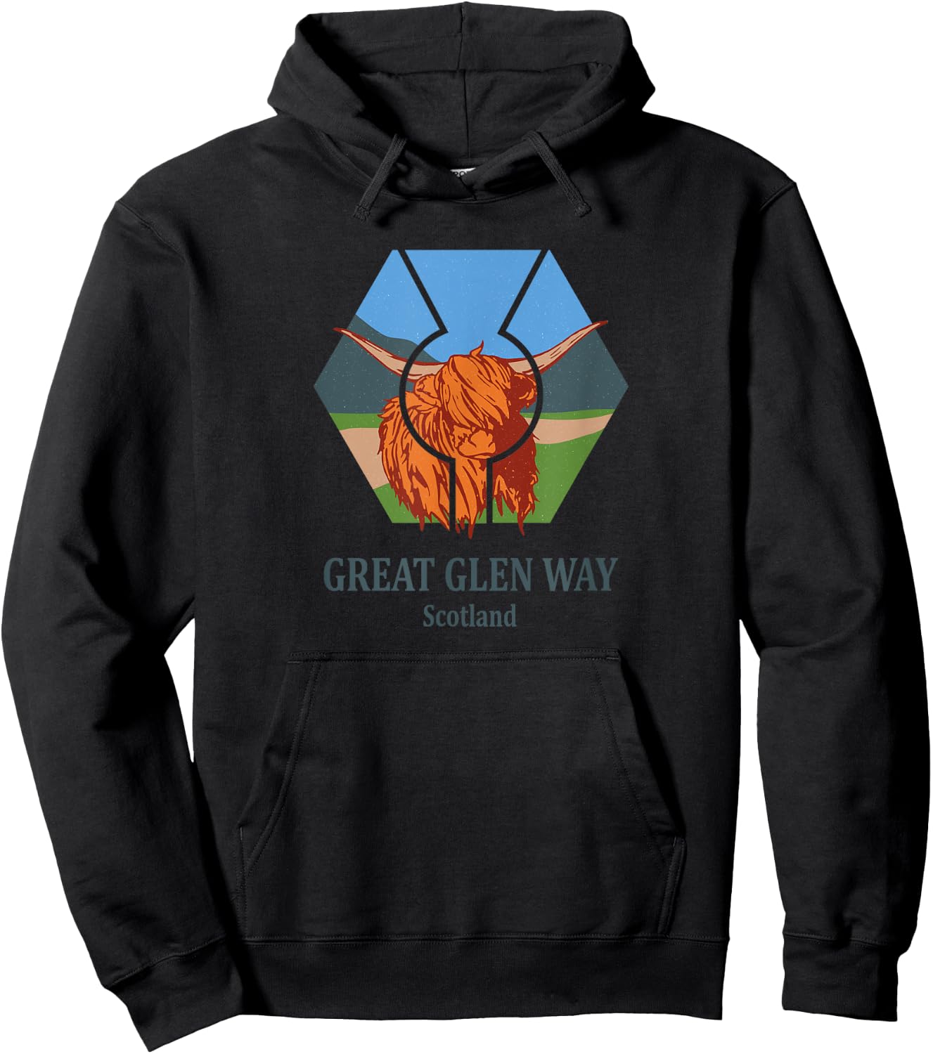 Great Glen Way - Scotland Hoodie - Hoodie | Black