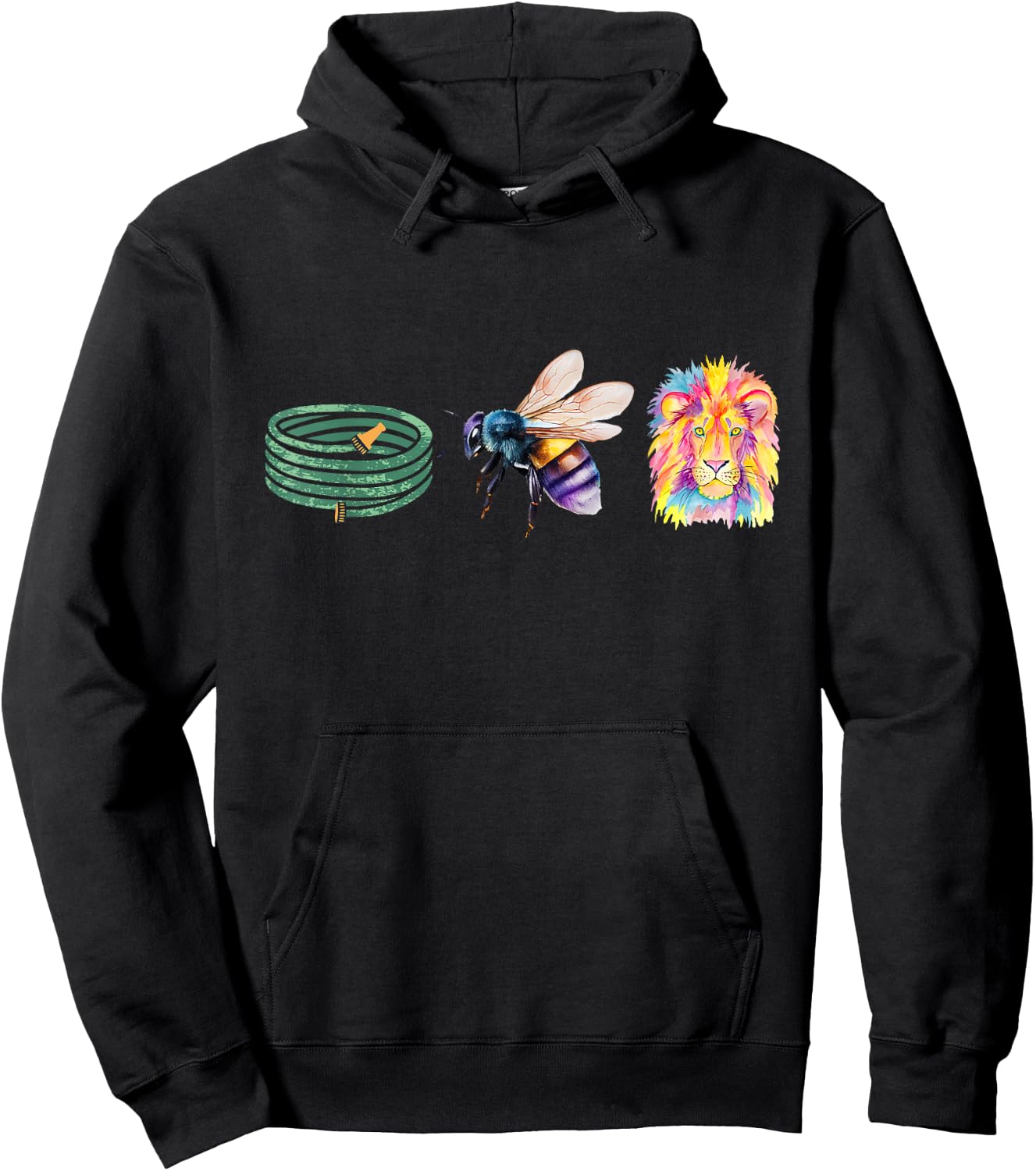 Hose Bee Lion Funny meme icons Hoes Be Lying Hoodie - Hoodie | Black