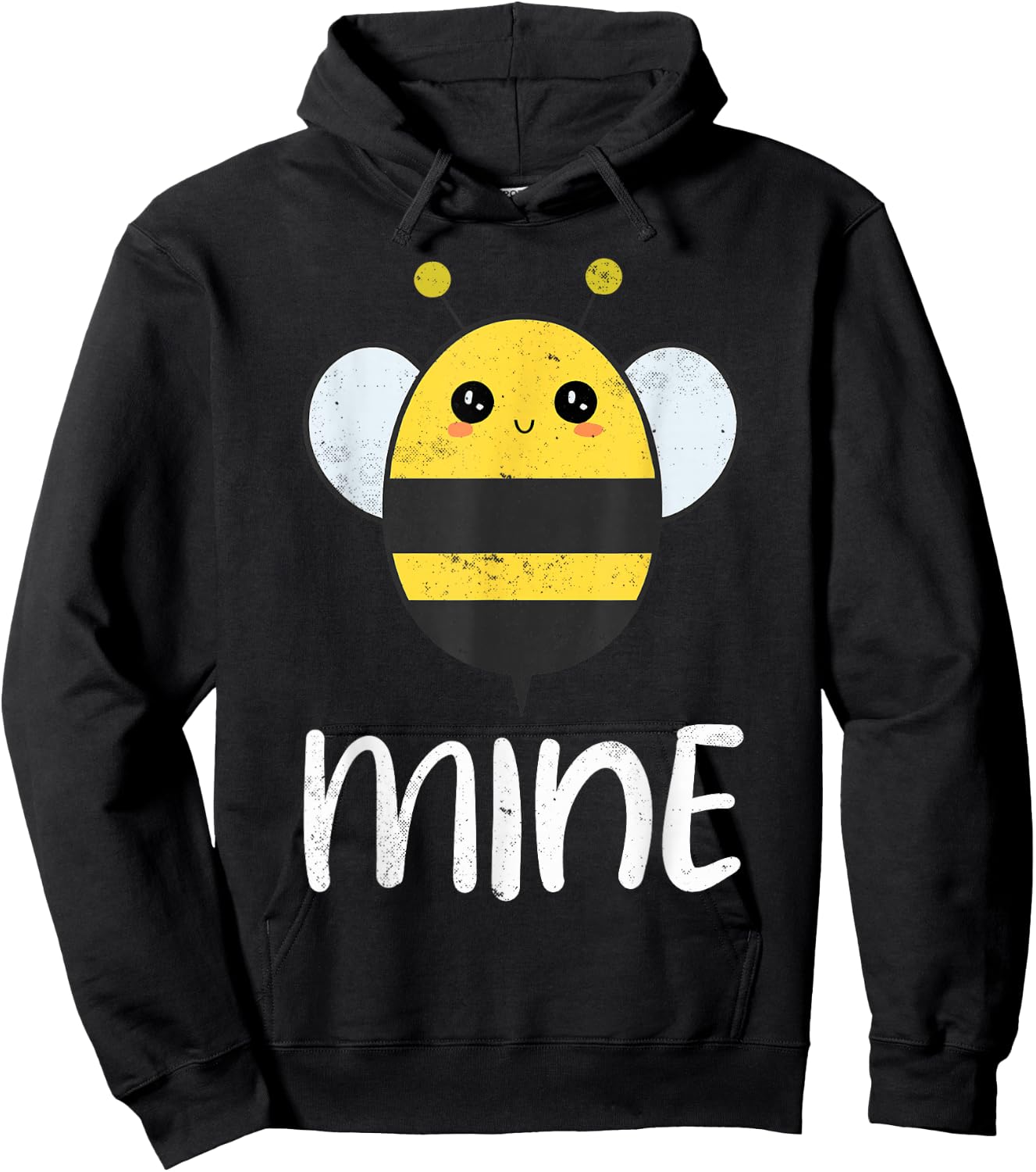 Bee Mine Cute Bees Hoodie - Hoodie | Black