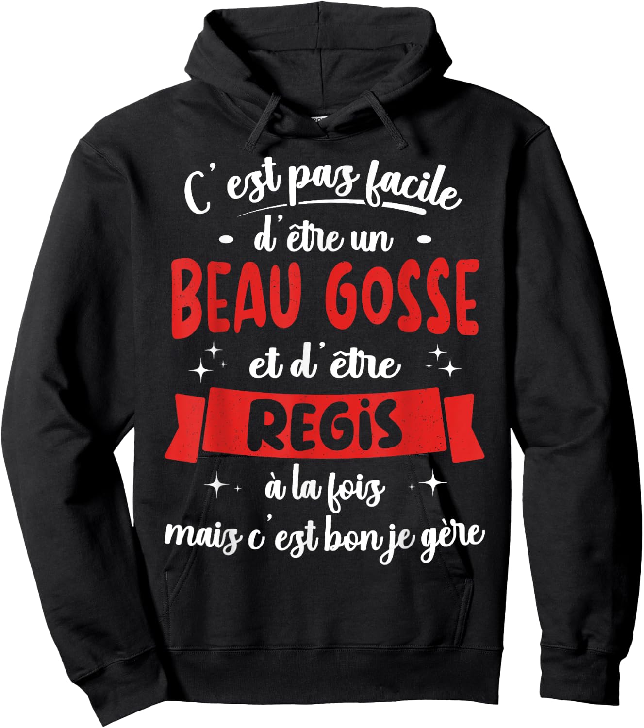 Regis Gift Funny Birthday Beau Gosse , Black, S Hoodie - Hoodie | Black
