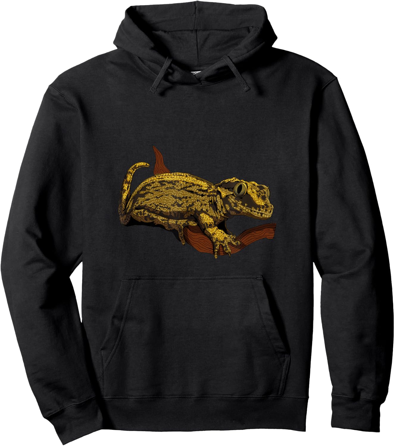 Drawing - Humphead Gecko Hoodie - Hoodie | Black