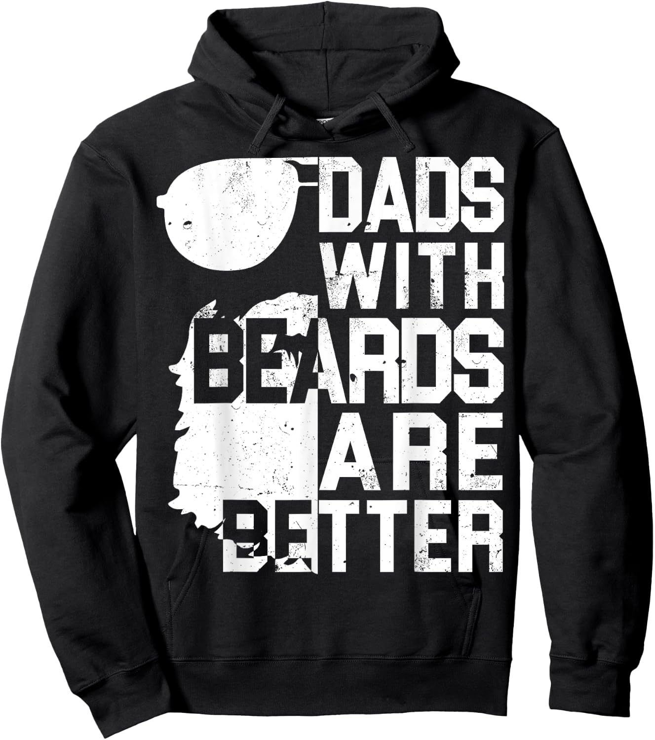 Dads With Beards Are Better Shirt - Funny Father's Day Gift Hoodie - Hoodie | Black