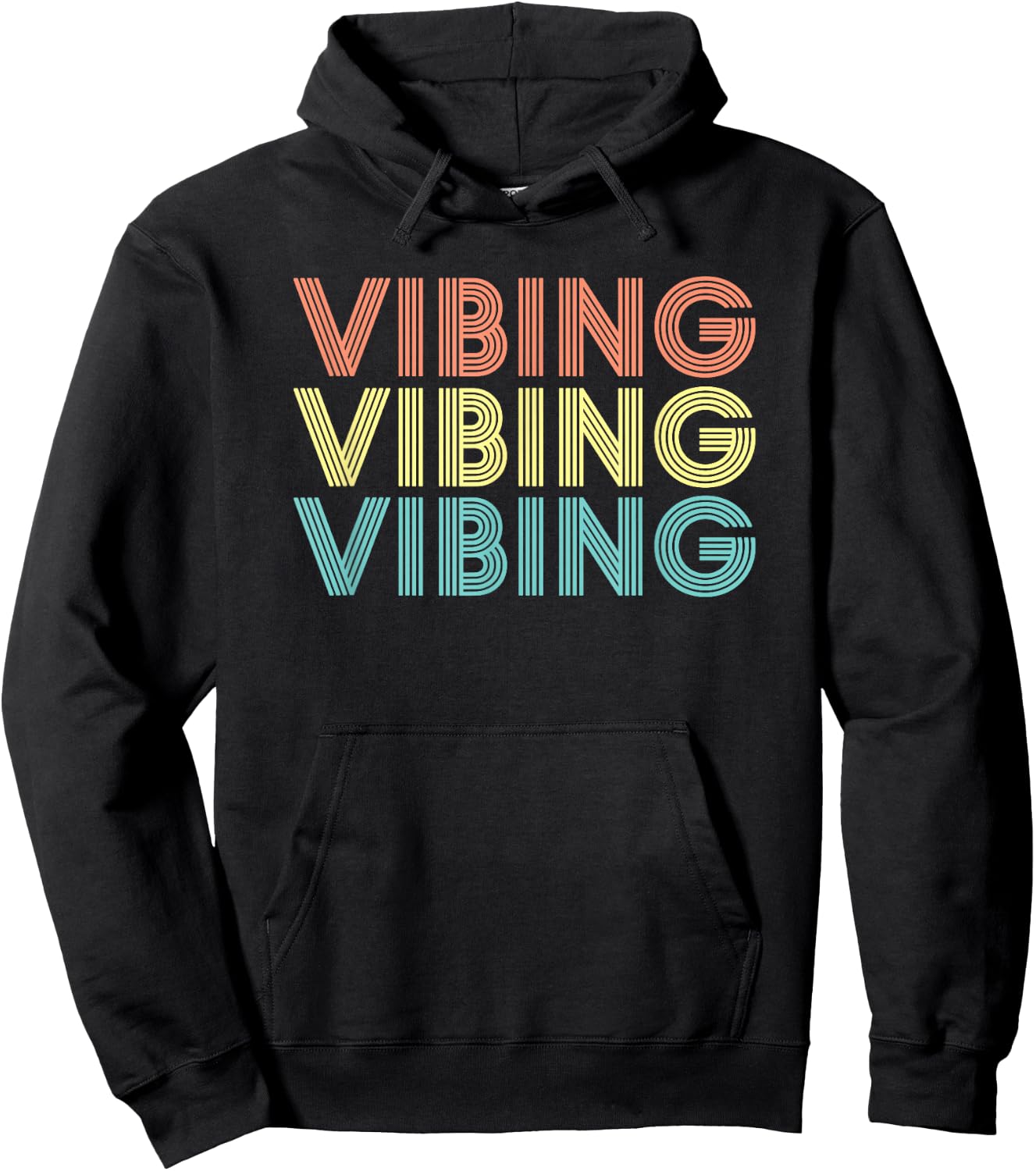 Vibing shirt. Awesome feeling, feel good motivational Hoodie - Hoodie | Black