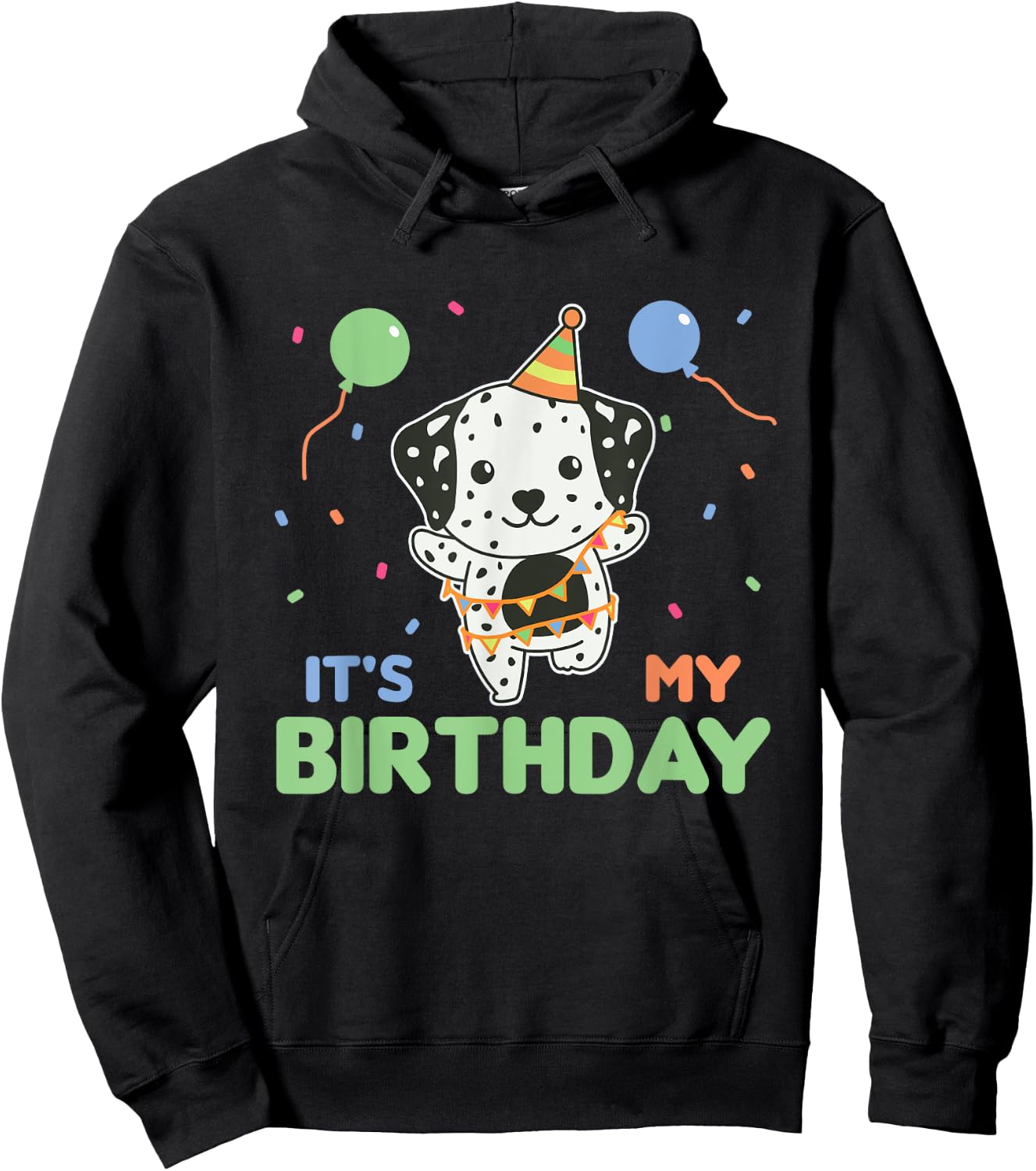 Dalmatian Birthday For Kids It's My Birthday Hoodie - Hoodie | Black