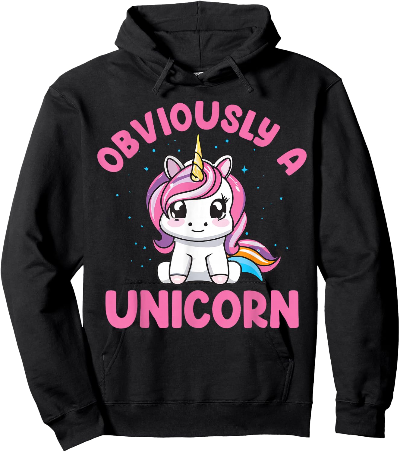 Funny Unicorn Obviously A Unicorn Hoodie - Hoodie | Black