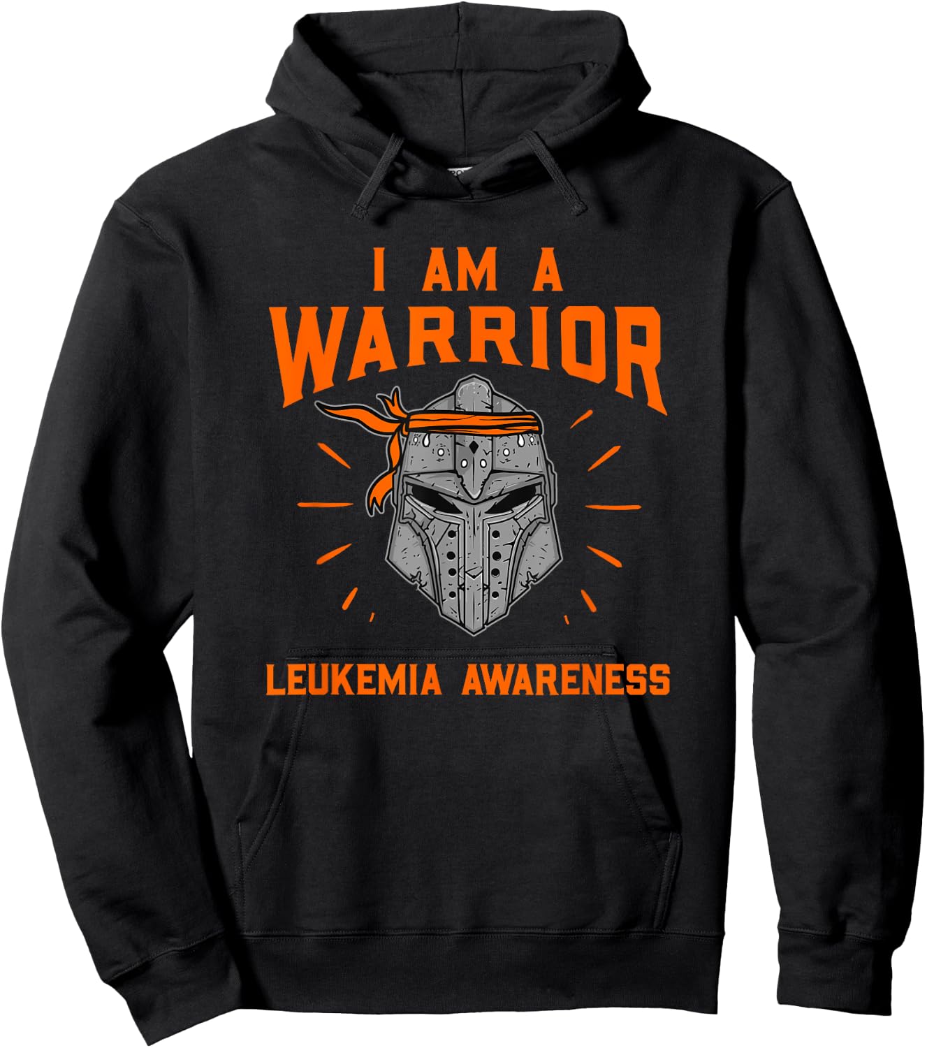 I Am A Warrior Leukemia Awareness Leukemia Survivors Hoodie - Hoodie | Black
