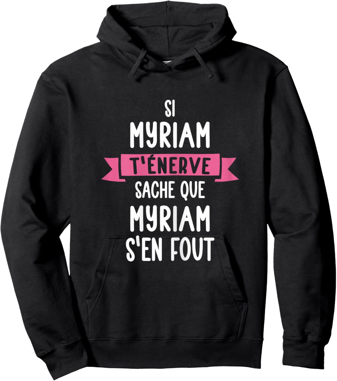 Gift Woman Humour Name Personalised Myriam , Black, Female X-Small Hoodie - Hoodie | Black