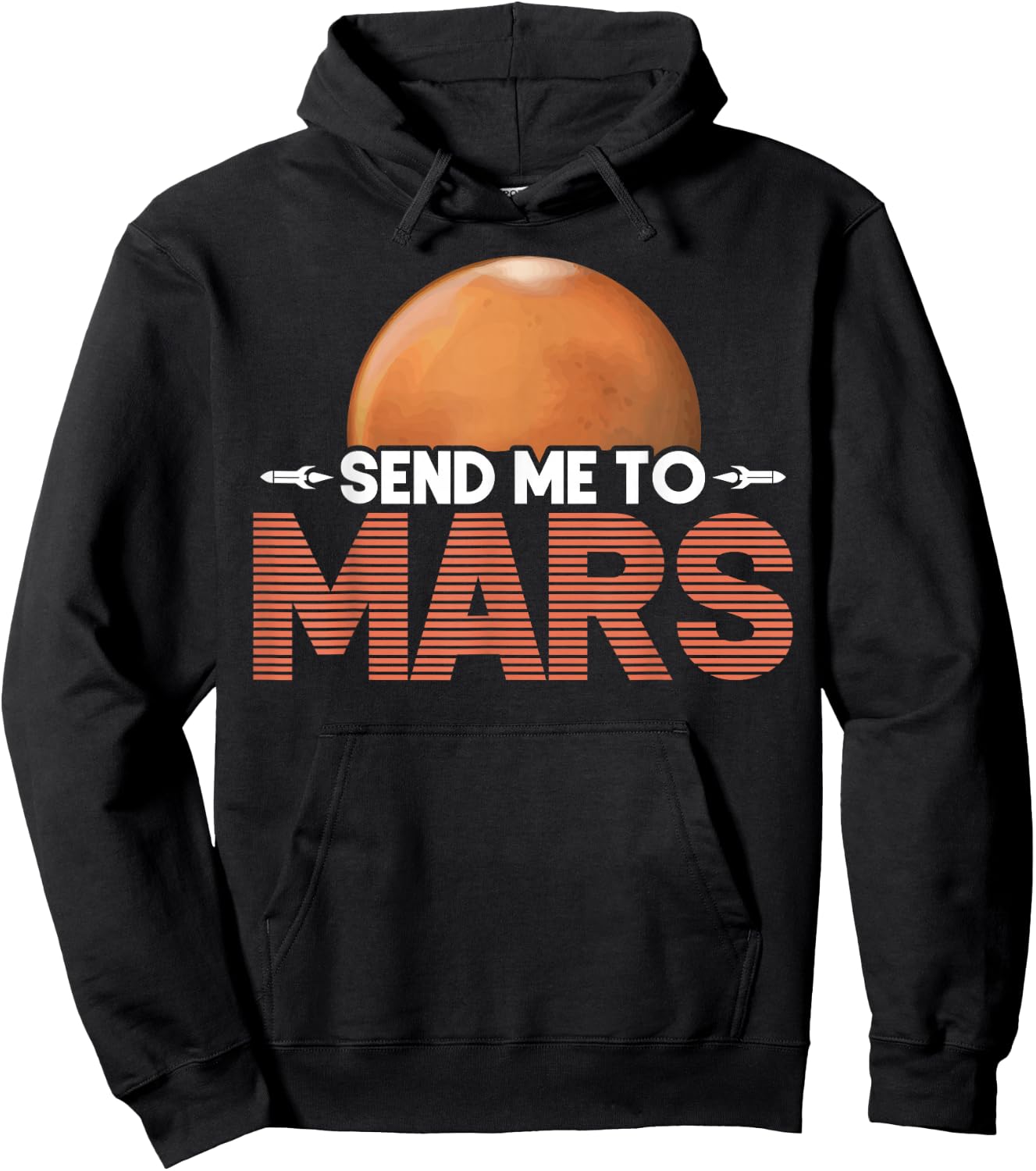 Mars Planet Martian Hoodie - Hoodie | Black