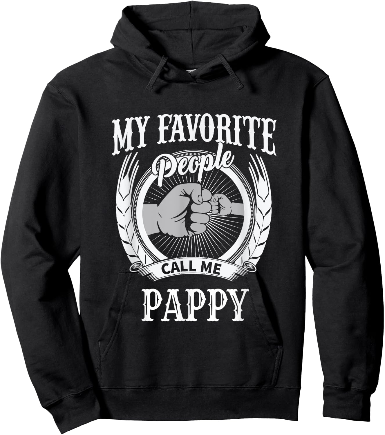 My Favorite People Call Me Pappy Grandpa Hoodie - Hoodie | Black