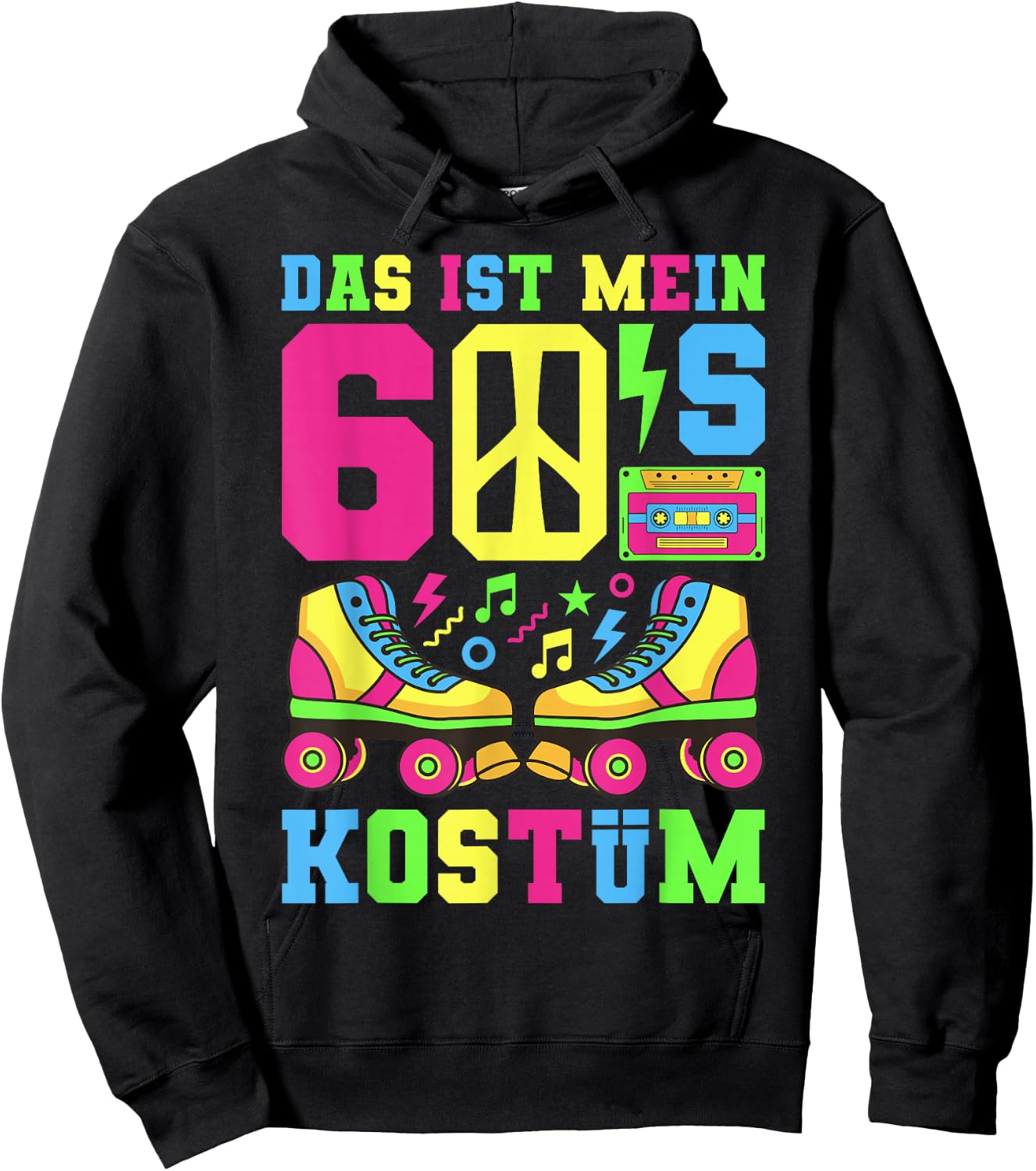60s Costume 60s Outfit 60s Theme Party 60s , black Hoodie - Hoodie | Black