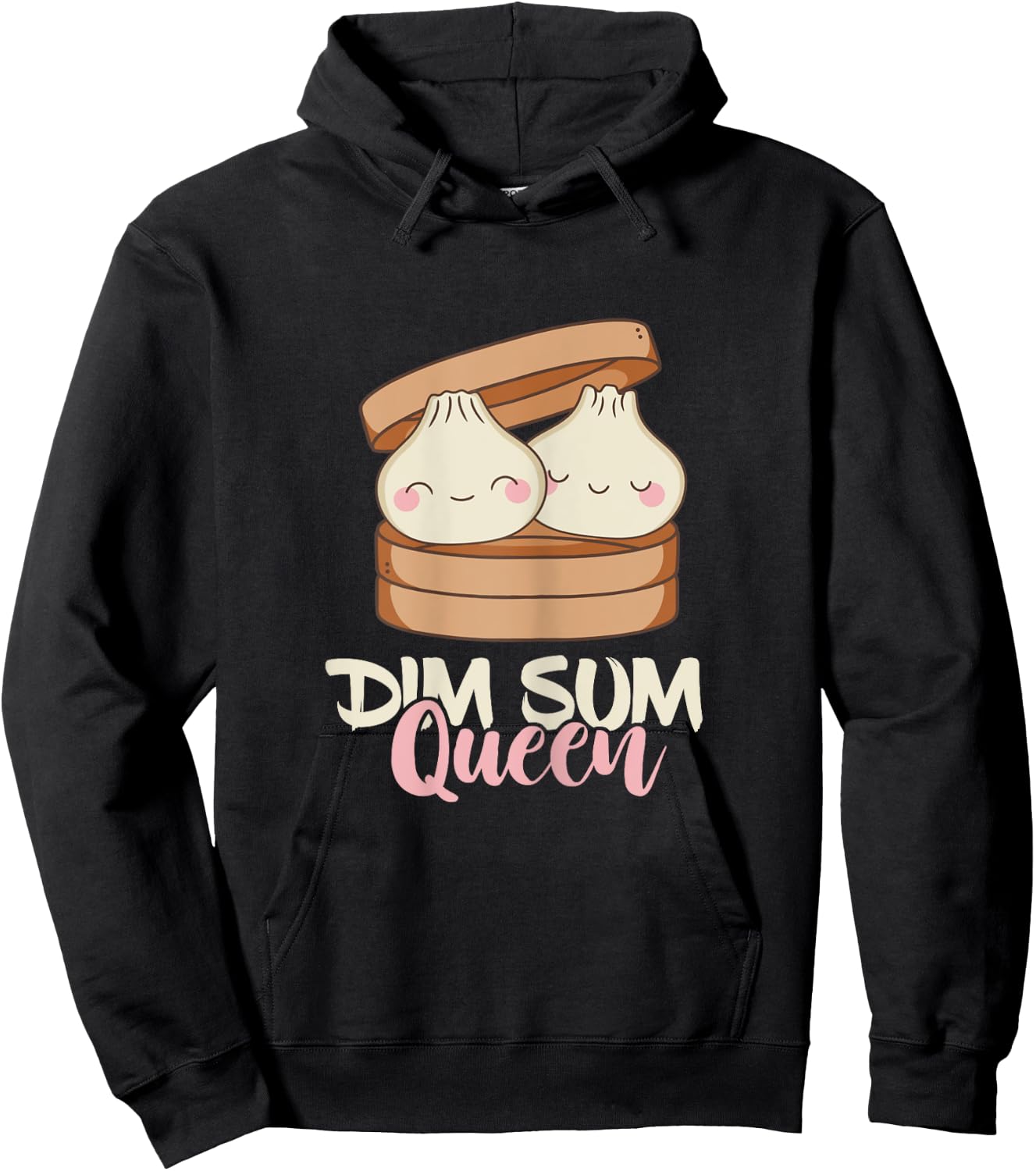Dim Sum Queen Dumplings Foodie Dumpling Lover Asian Food Hoodie - Hoodie | Black