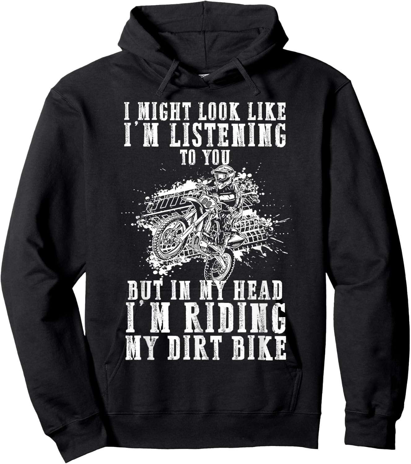 Dirt Bike Rider Thoughts - Sarkastisches Motocross MX Racer lustig Hoodie - Hoodie | Black