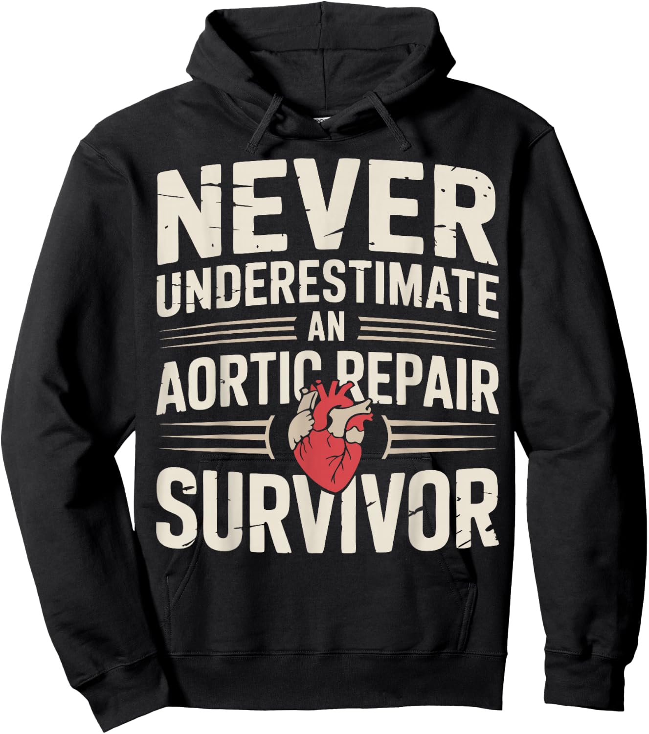 Aortic Repair Survivor Hoodie - Hoodie | Black